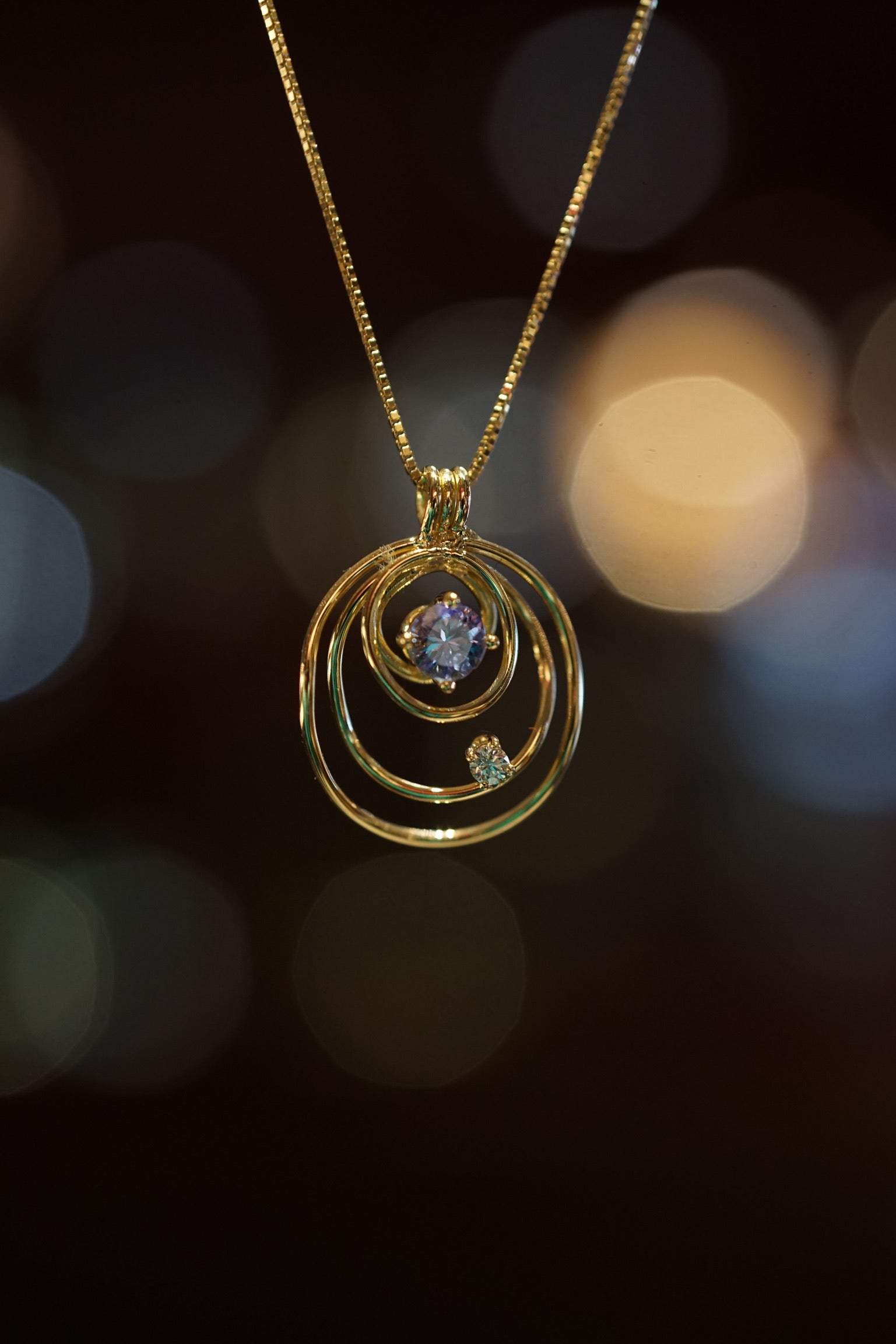 Touchstone Set Di Pendenti Donne – Ciondoli In Peltro Placcato Oro Con Strass E Pietre Kundan - 3
