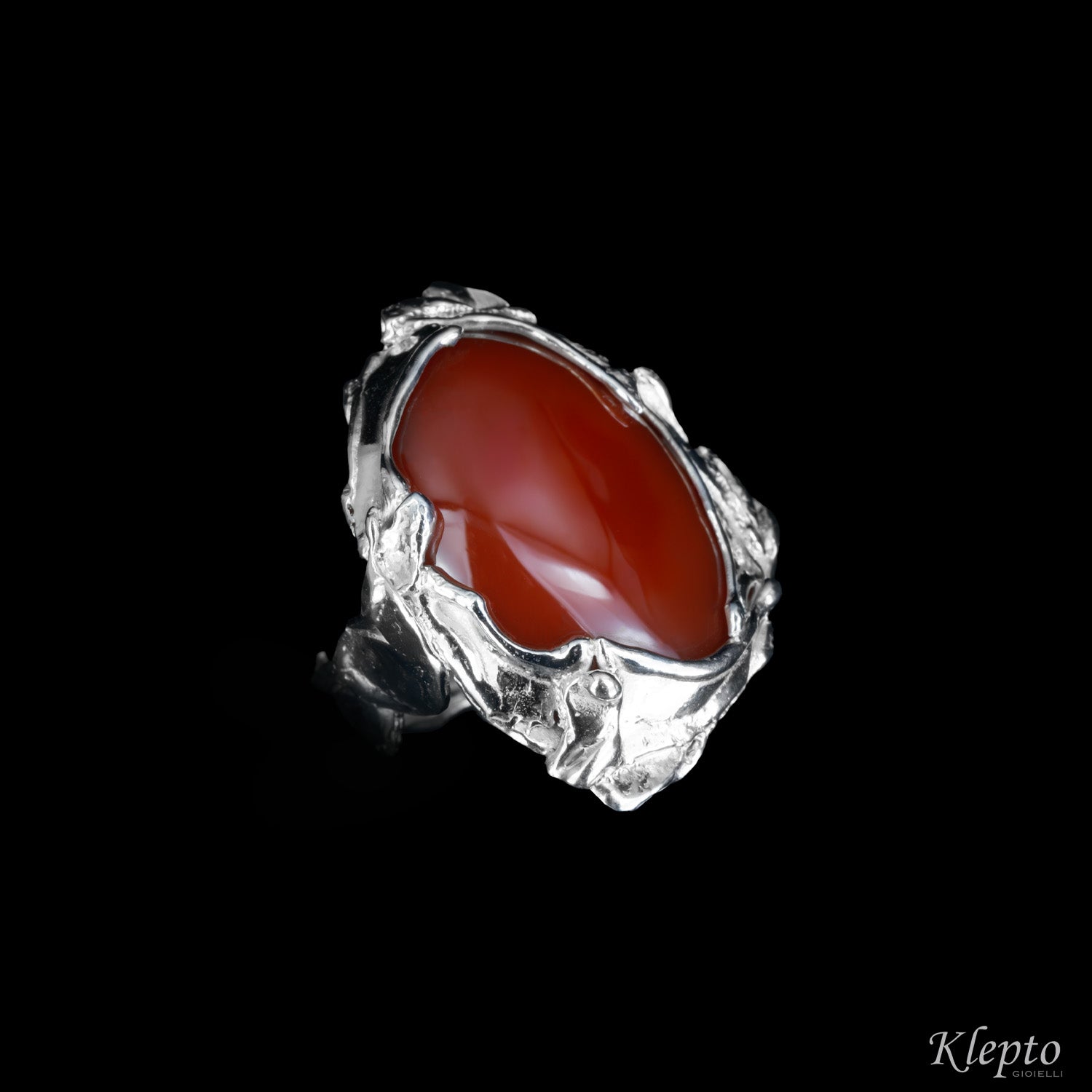 Anello in Argento Silnova® con Agata