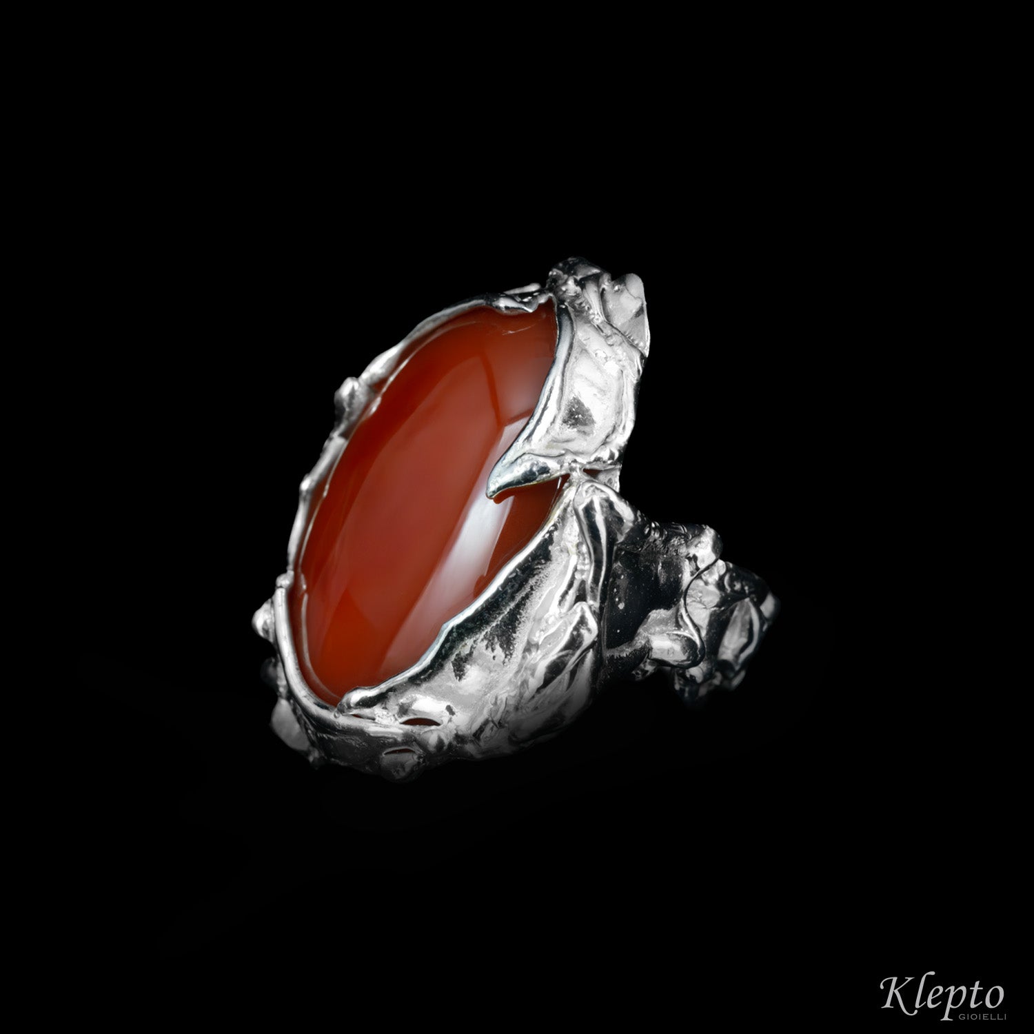 Anello in Argento Silnova® con Agata