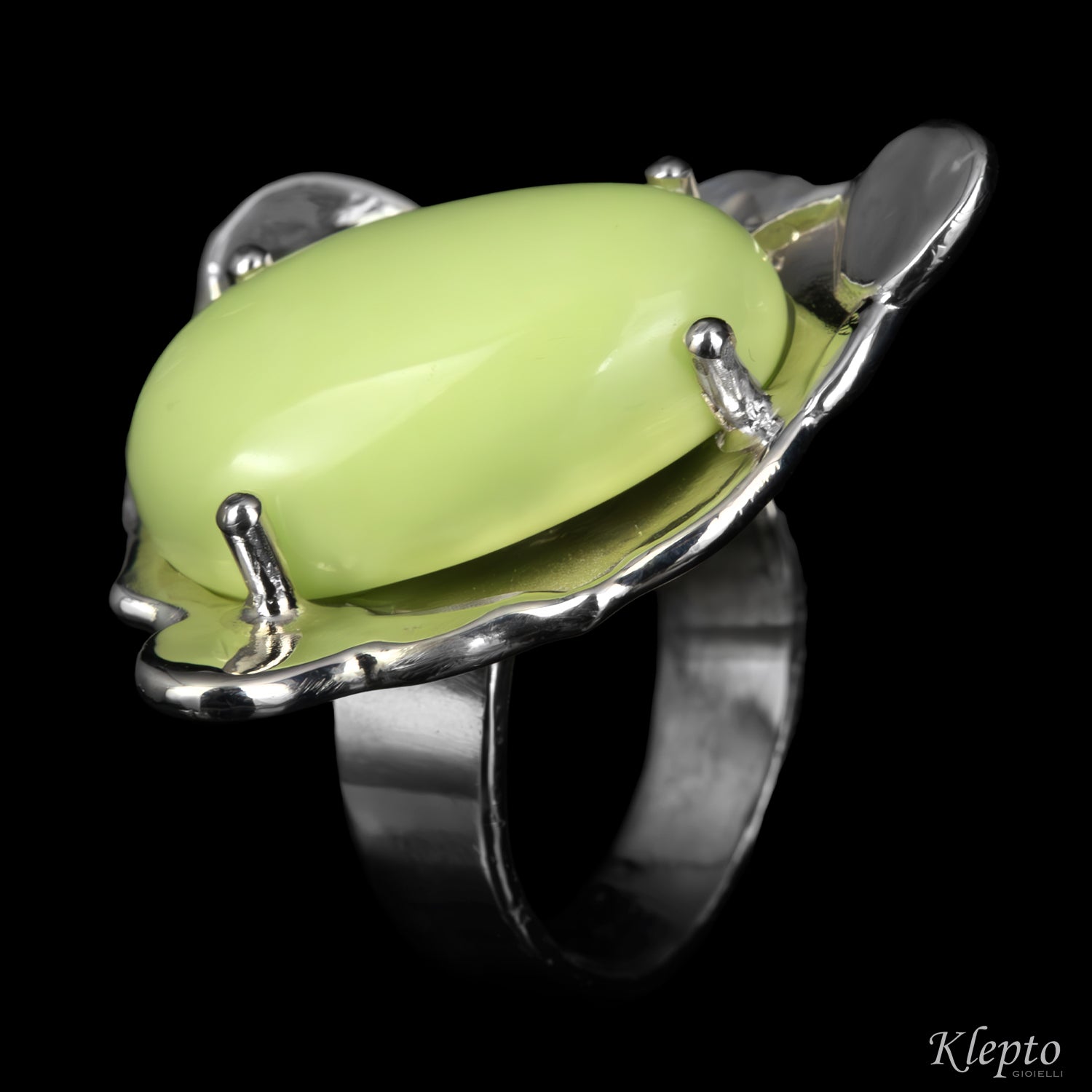 Anello in Argento Silnova® con Gaspeite