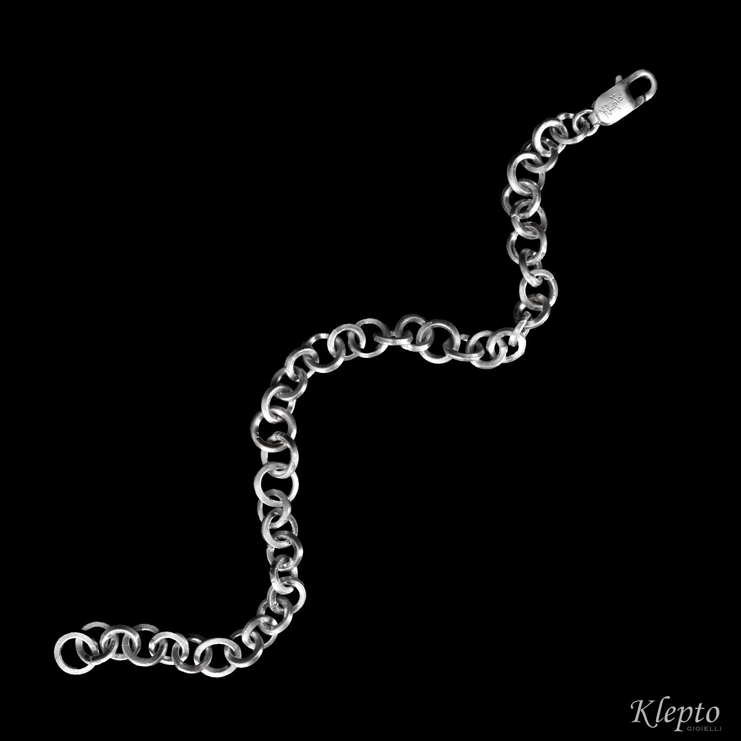 Bracciale in Argento Silnova® ad anelli
