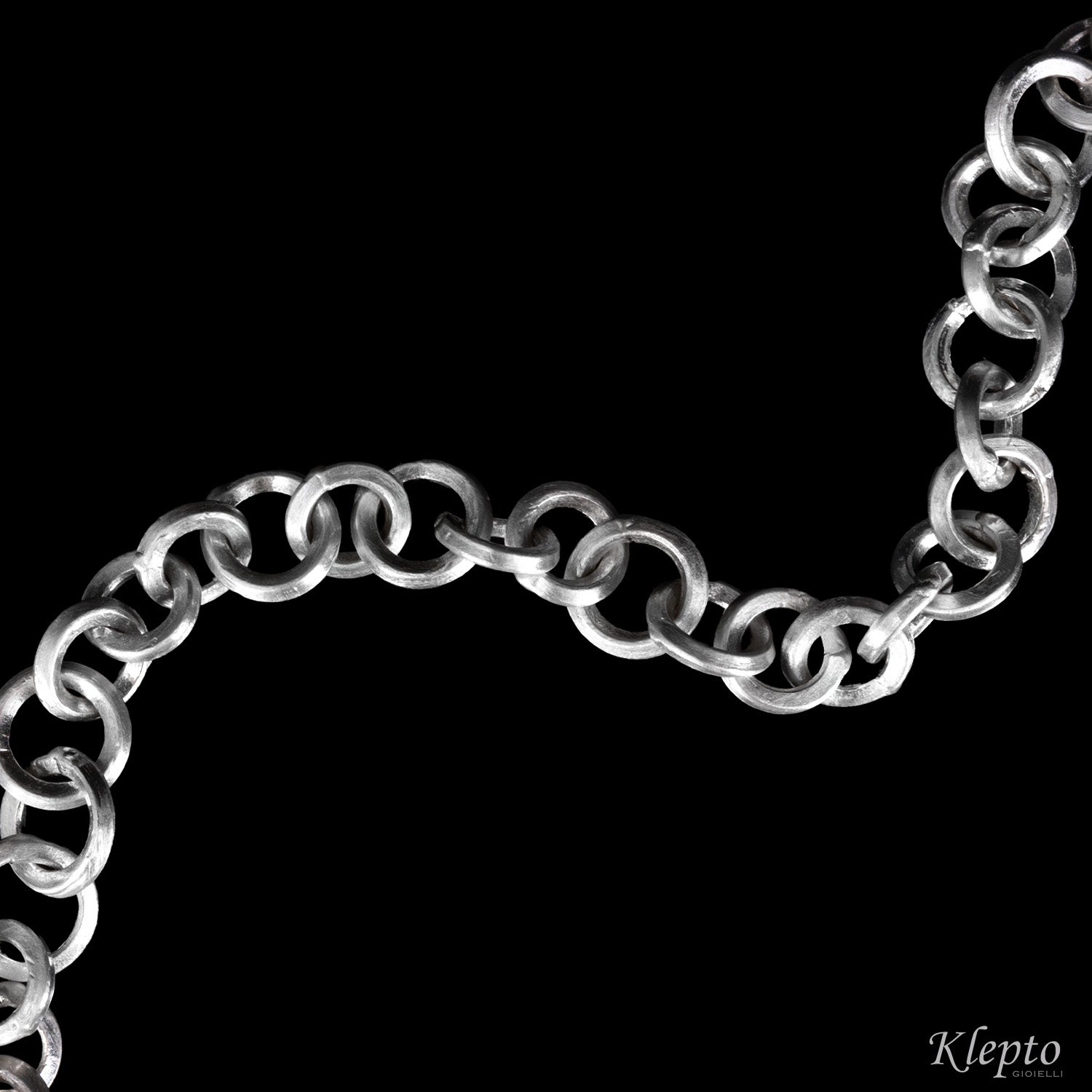 Bracciale in Argento Silnova® ad anelli
