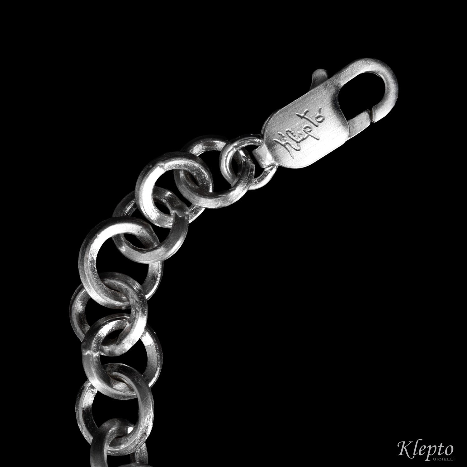 Bracciale in Argento Silnova® ad anelli