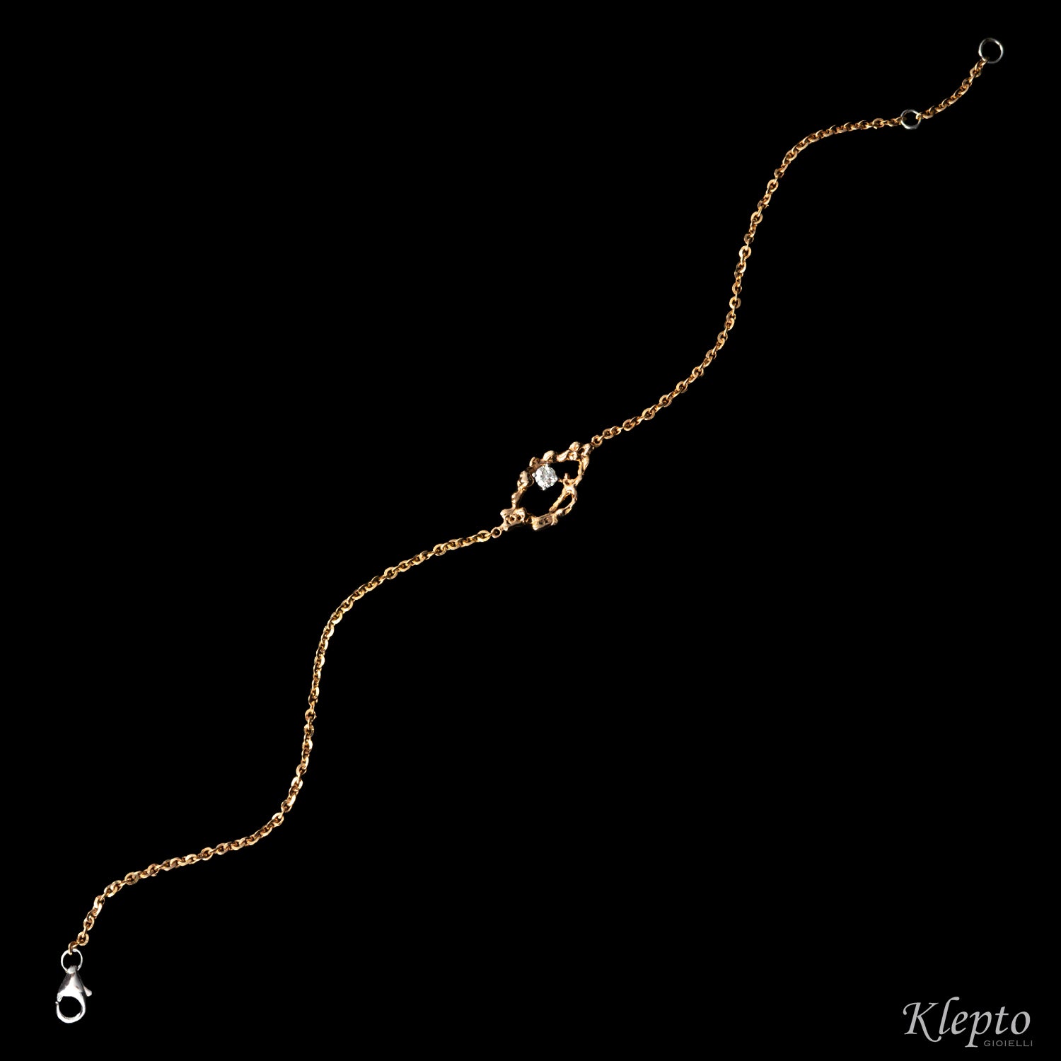 Bracciale in oro "Pepita" con Diamante