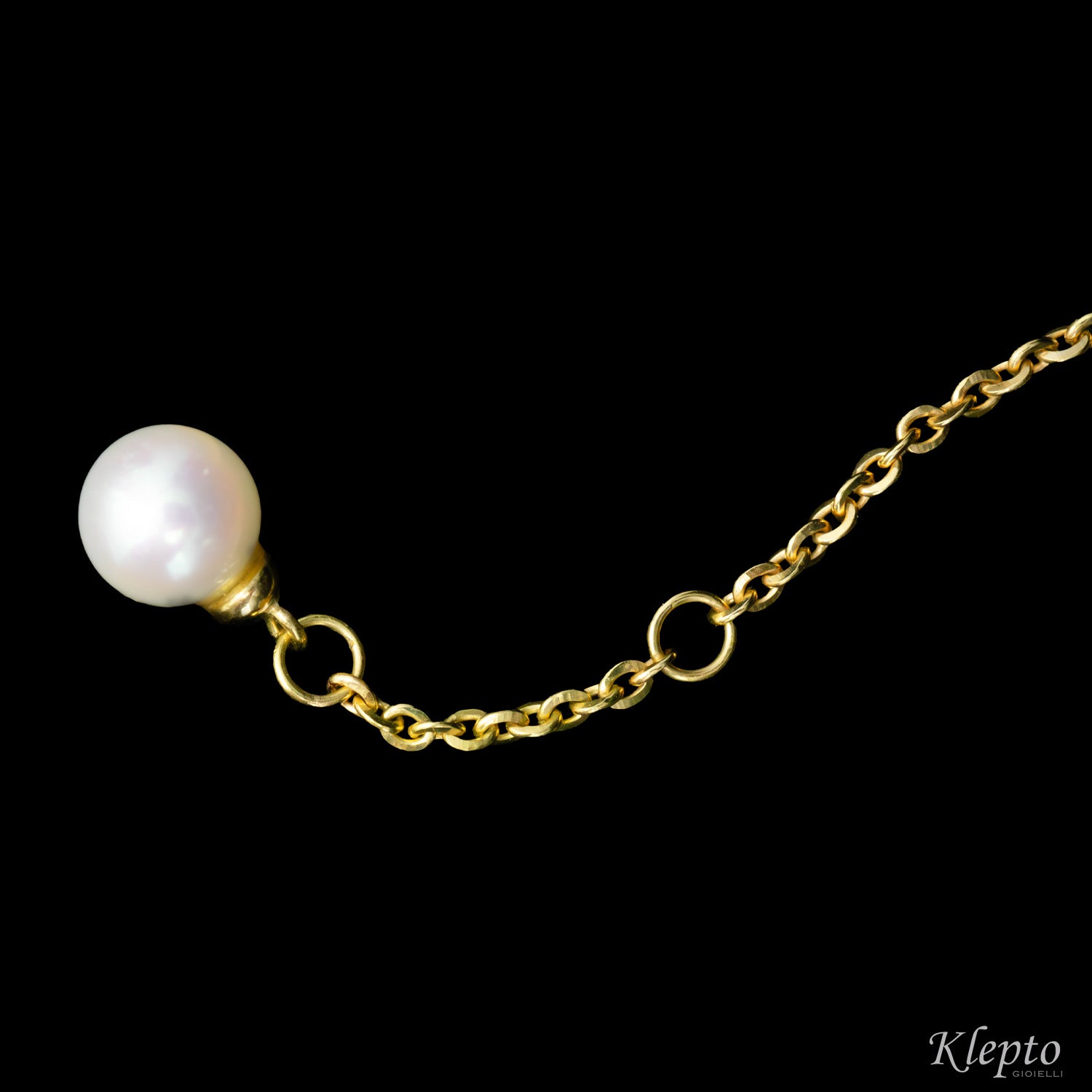 Bracciale in Oro giallo con Perla Giapponese