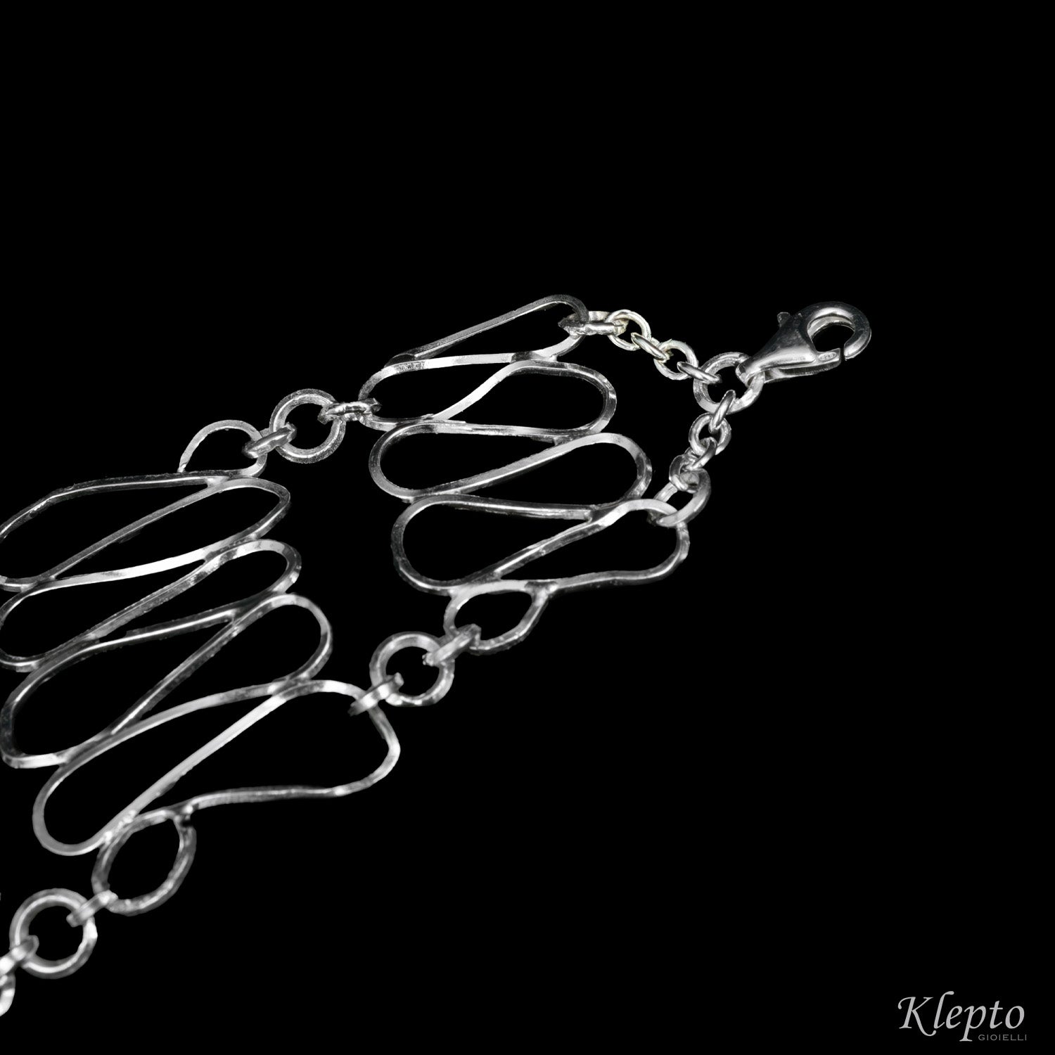 Bracciale in Argento Silnova® a filo intrecciato