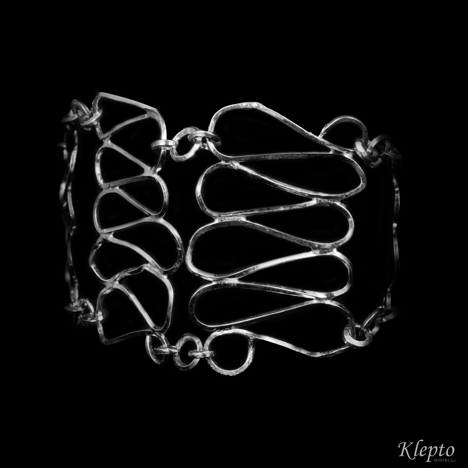 Bracciale in Argento Silnova® a filo intrecciato