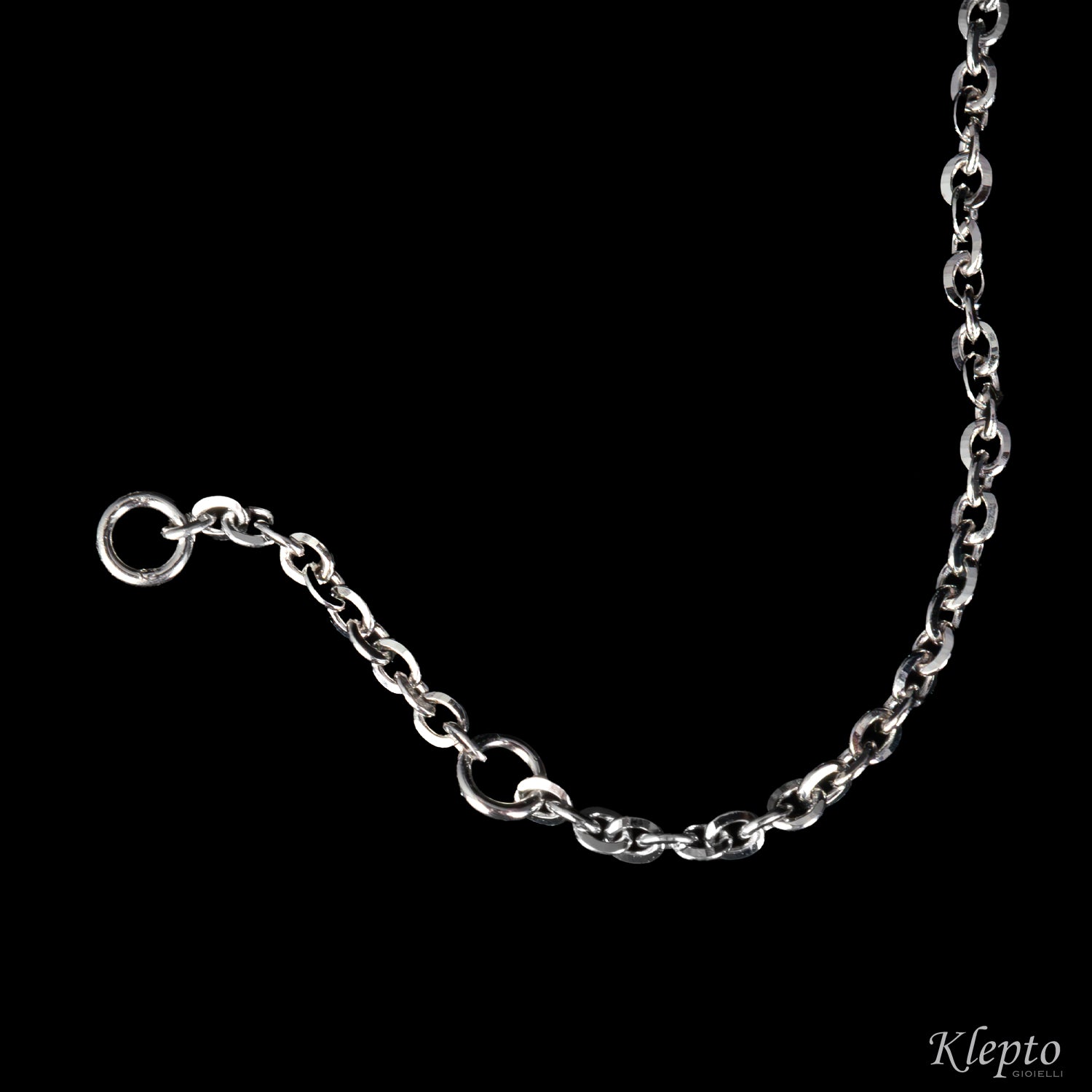 Bracciale in oro bianco "Pulsar" con Zaffiro magenta
