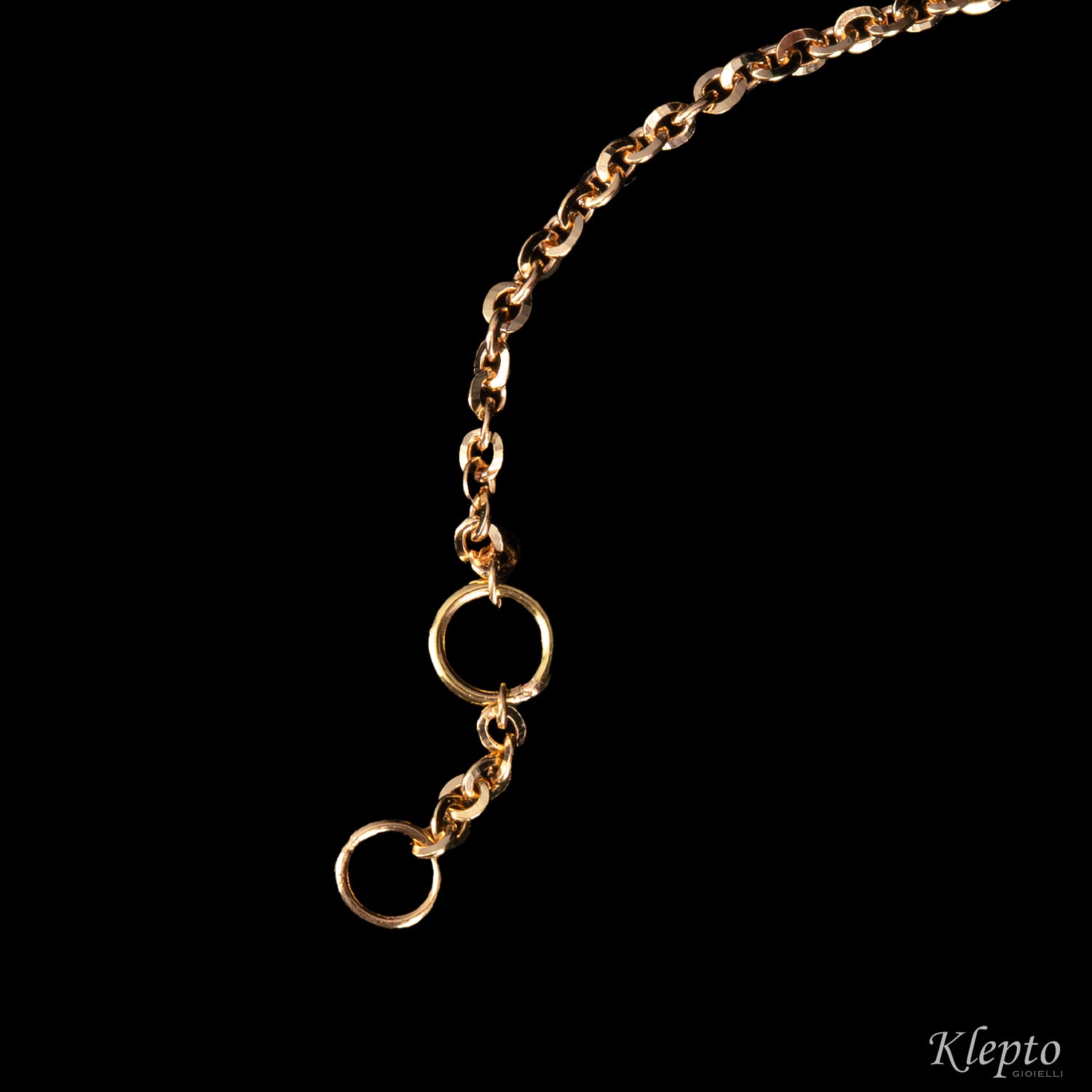 Bracciale in oro rosa e bianco "Pulsar" con pietre preziose