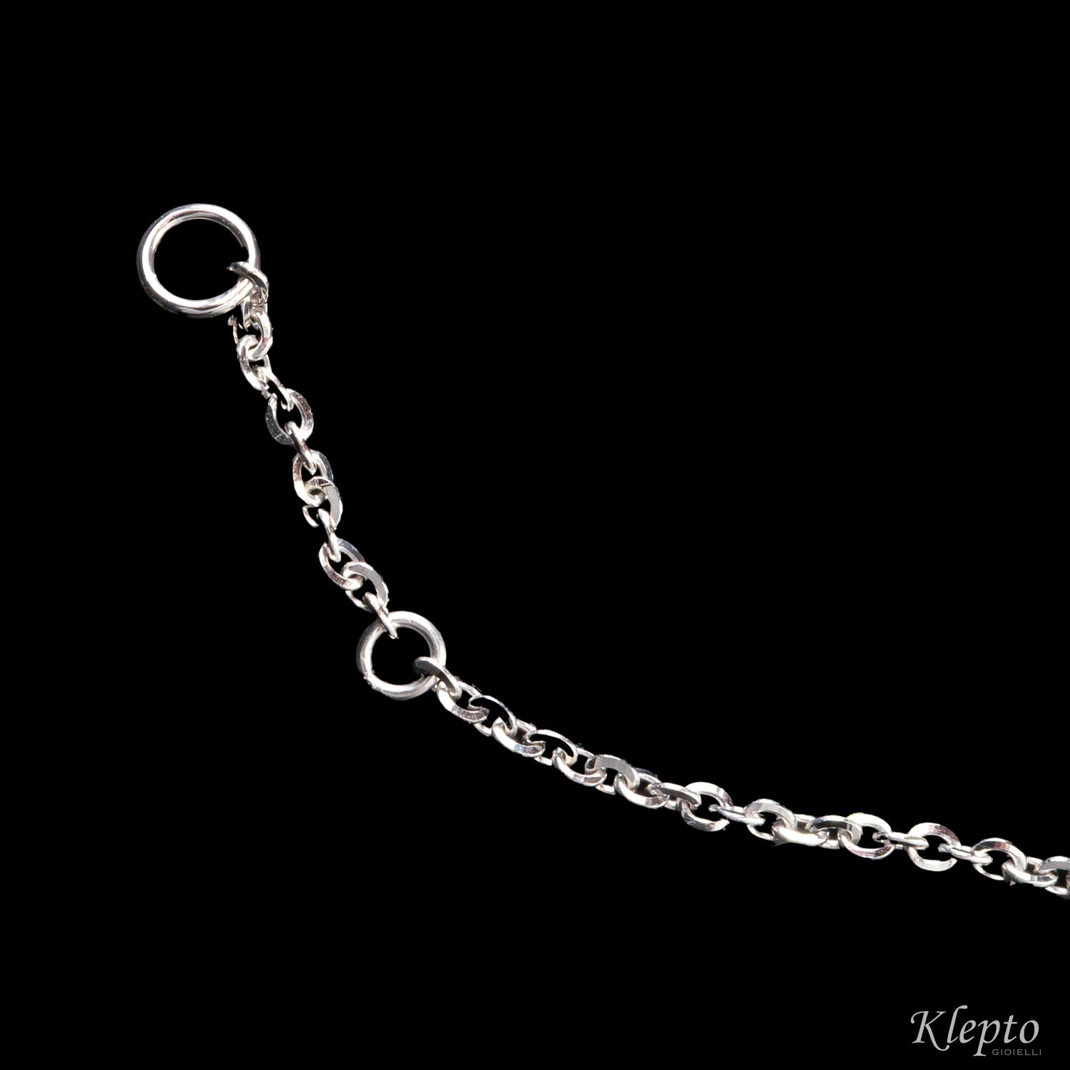 Bracciale in oro bianco "Pepita" con Smeraldo