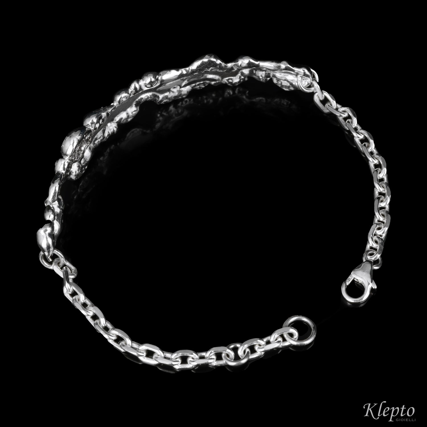 Bracciale in Argento Silnova® "Oasi" con Tormalina rosa