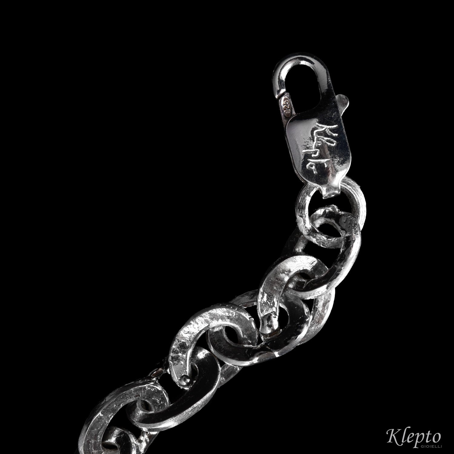 Bracciale in Argento Silnova® ad anelli