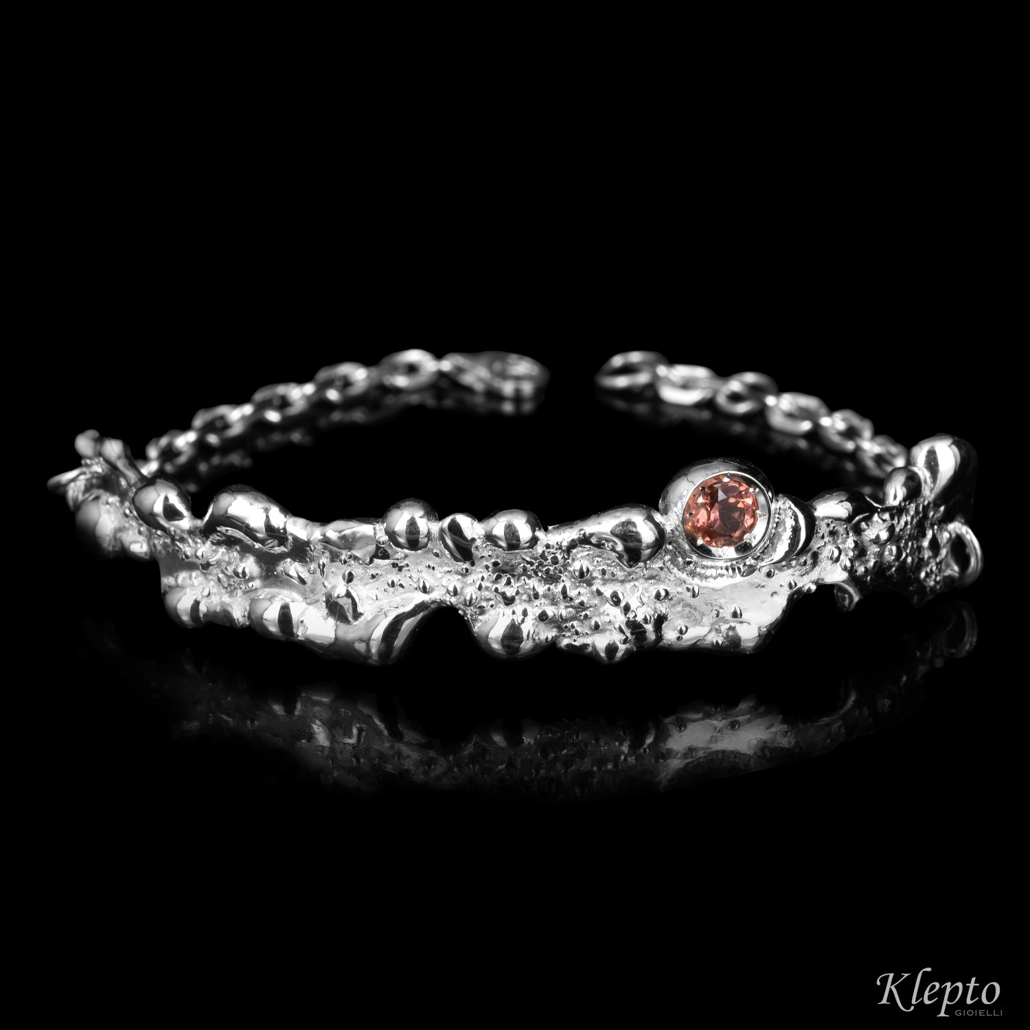 Bracciale in Argento Silnova® "Oasi" con Tormalina rosa