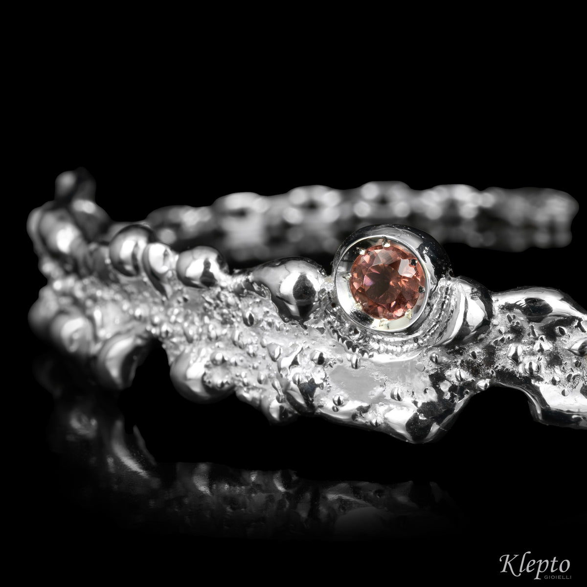 Bracciale in Argento Silnova® "Oasi" con Tormalina rosa