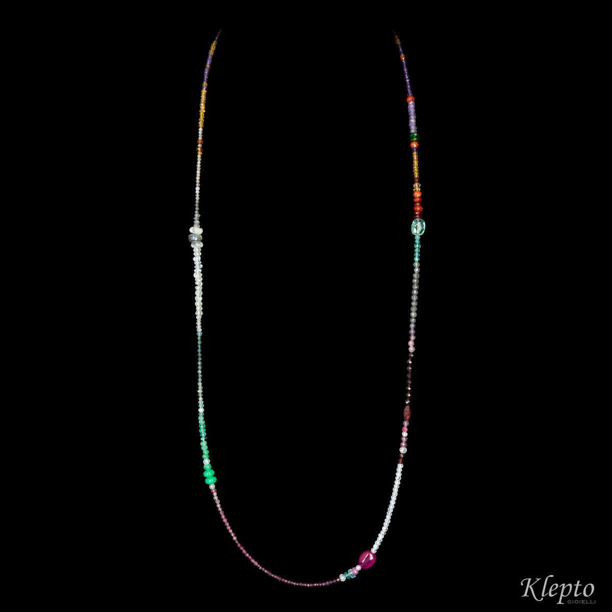 Collana Rainbow lunga