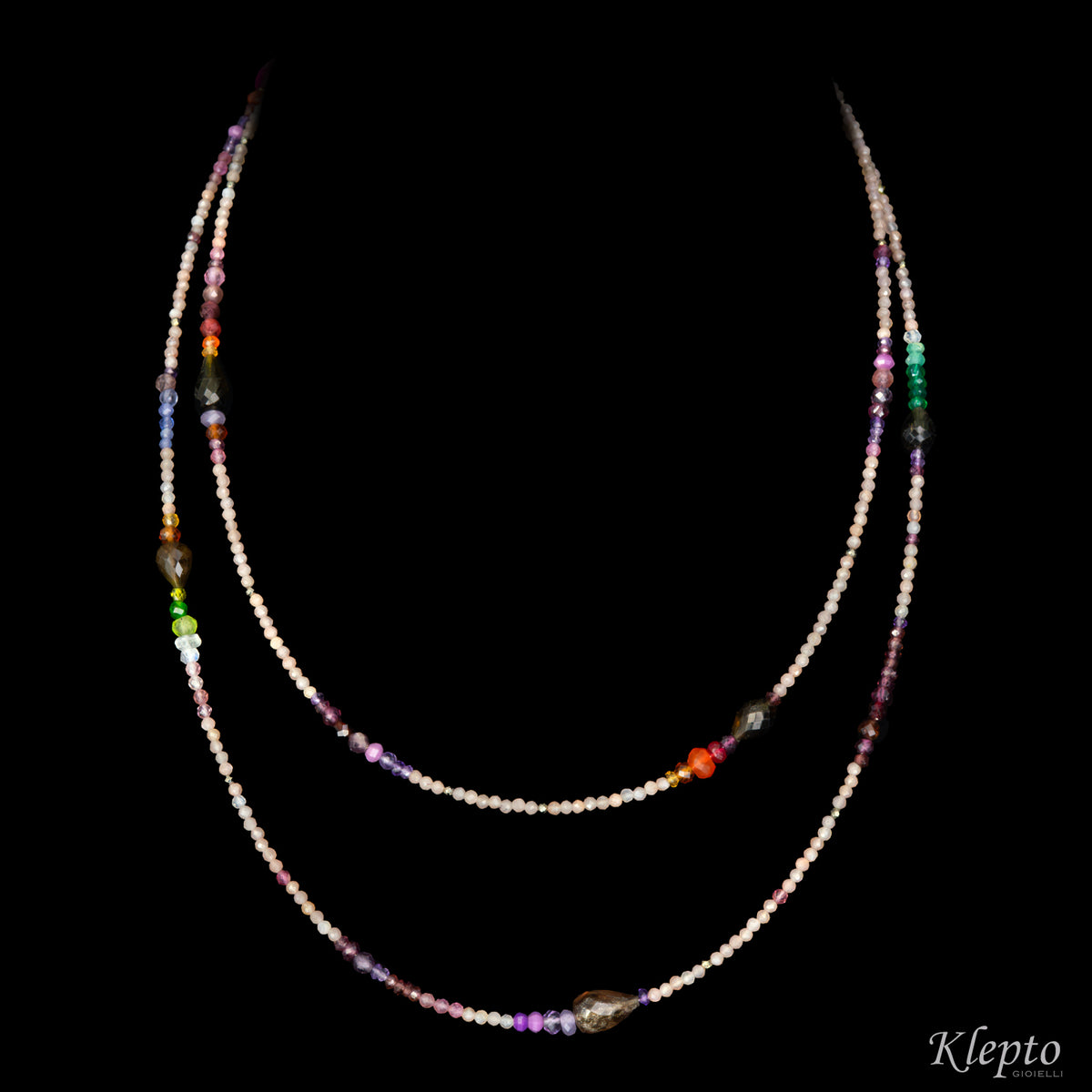 Collana Rainbow lunga