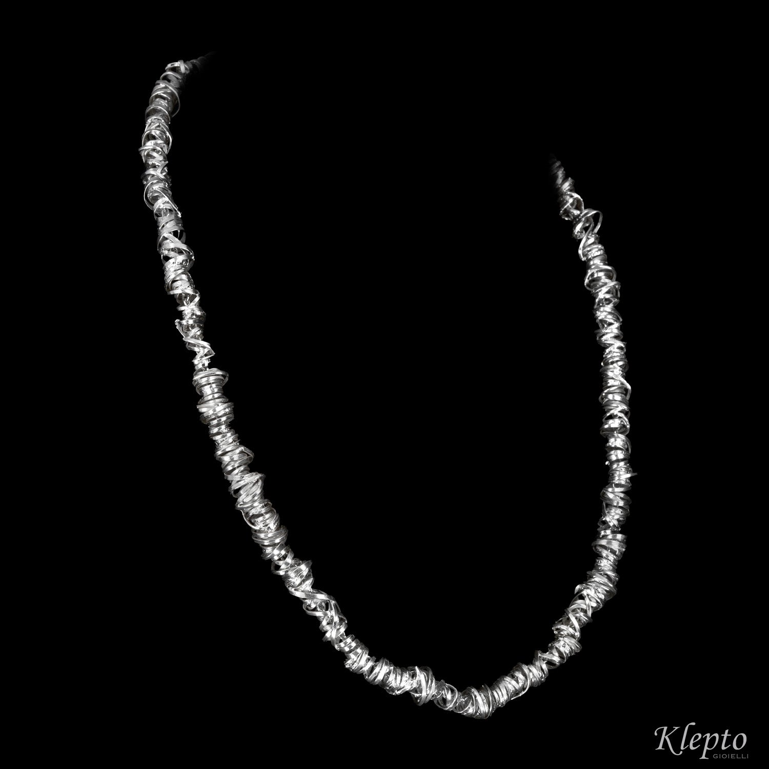 Collana in Argento Silnova® a nodi