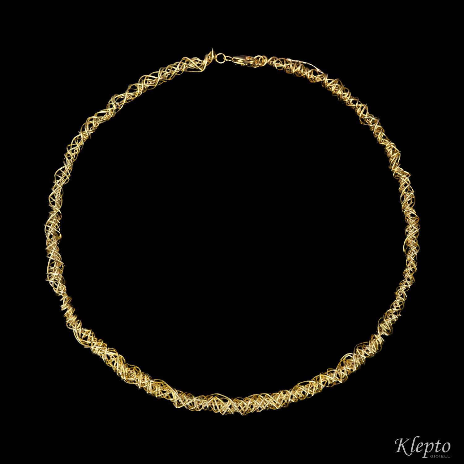 Collier in oro giallo a filo