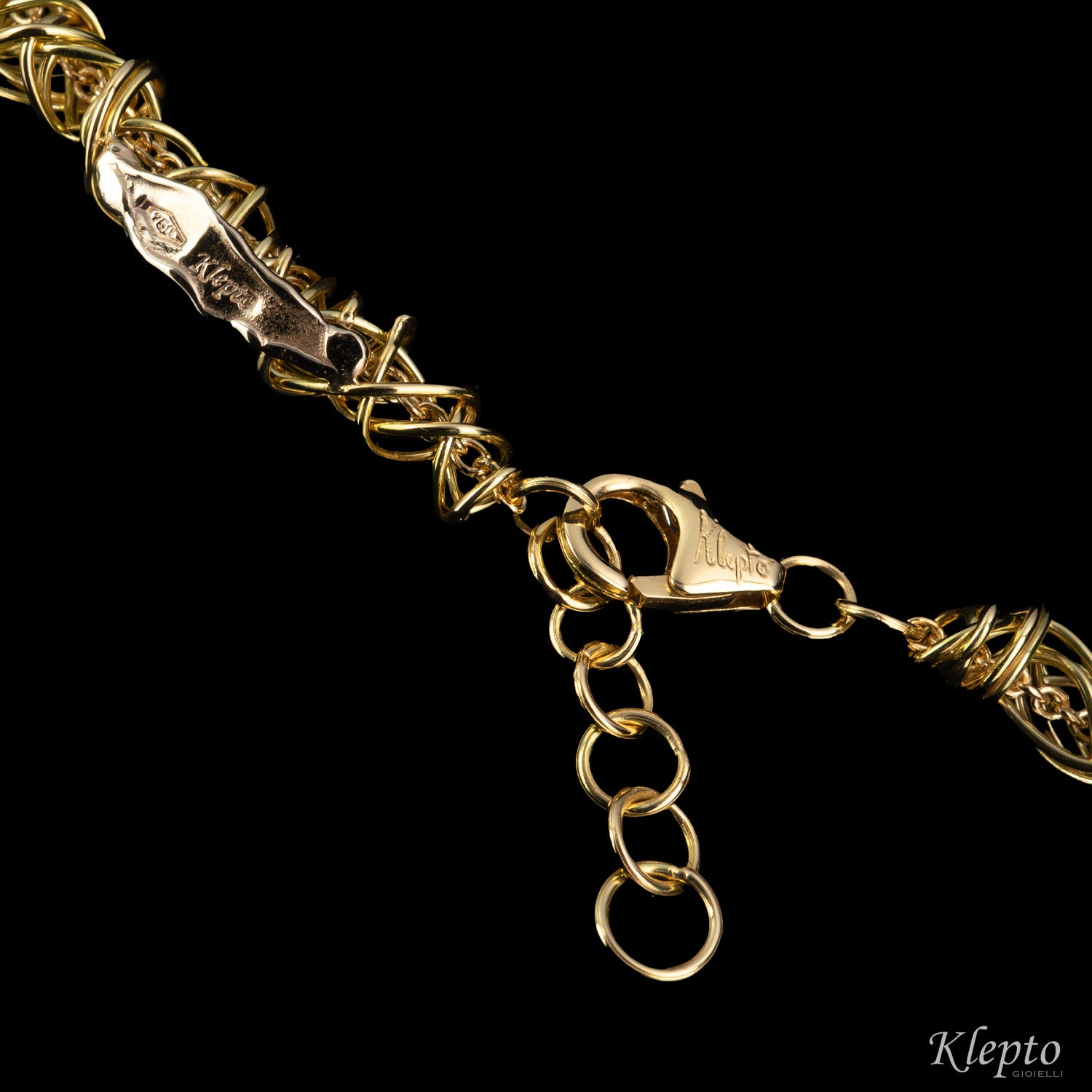 Collier in oro giallo a filo