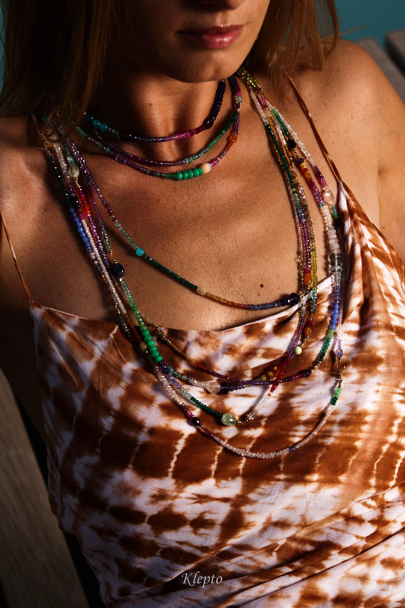 Collana Rainbow lunga