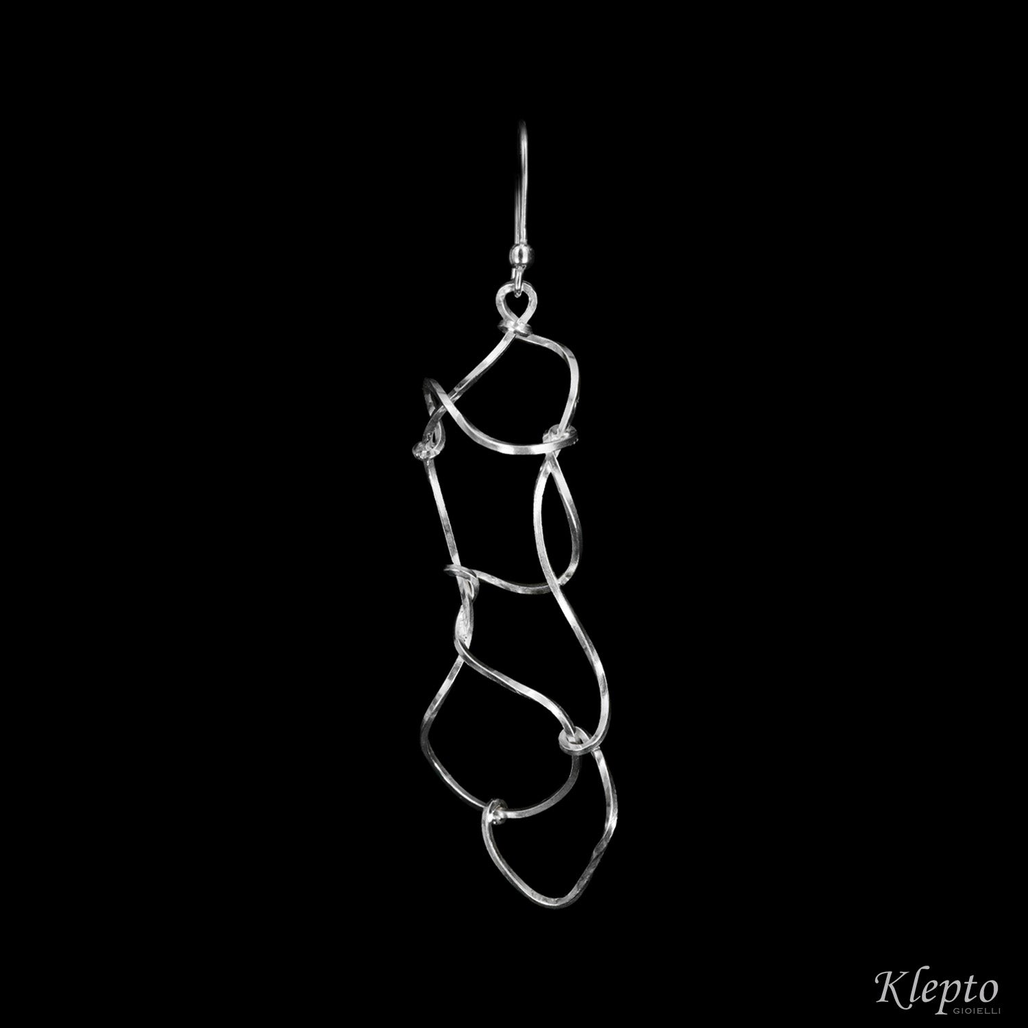 Orecchini in Argento Silnova® a filo intrecciato