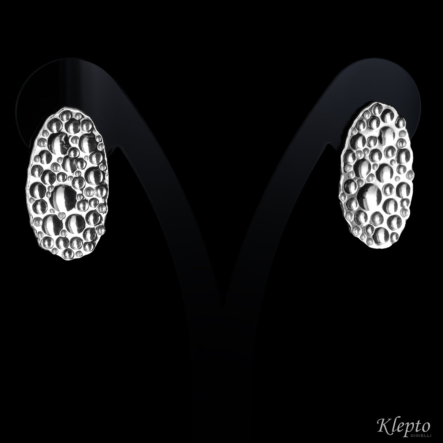 Orecchini in Argento Silnova® martellati