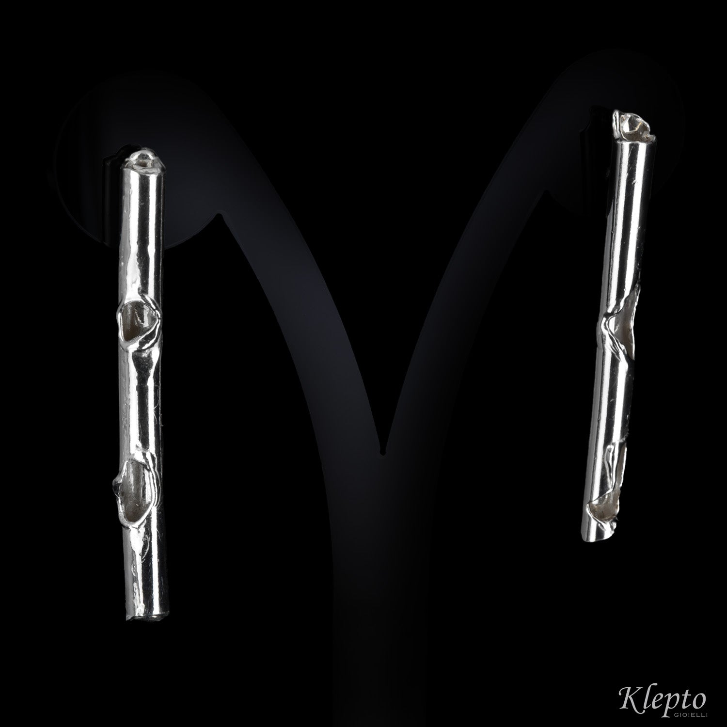 Orecchini in Argento Silnova® fusi a fiamma