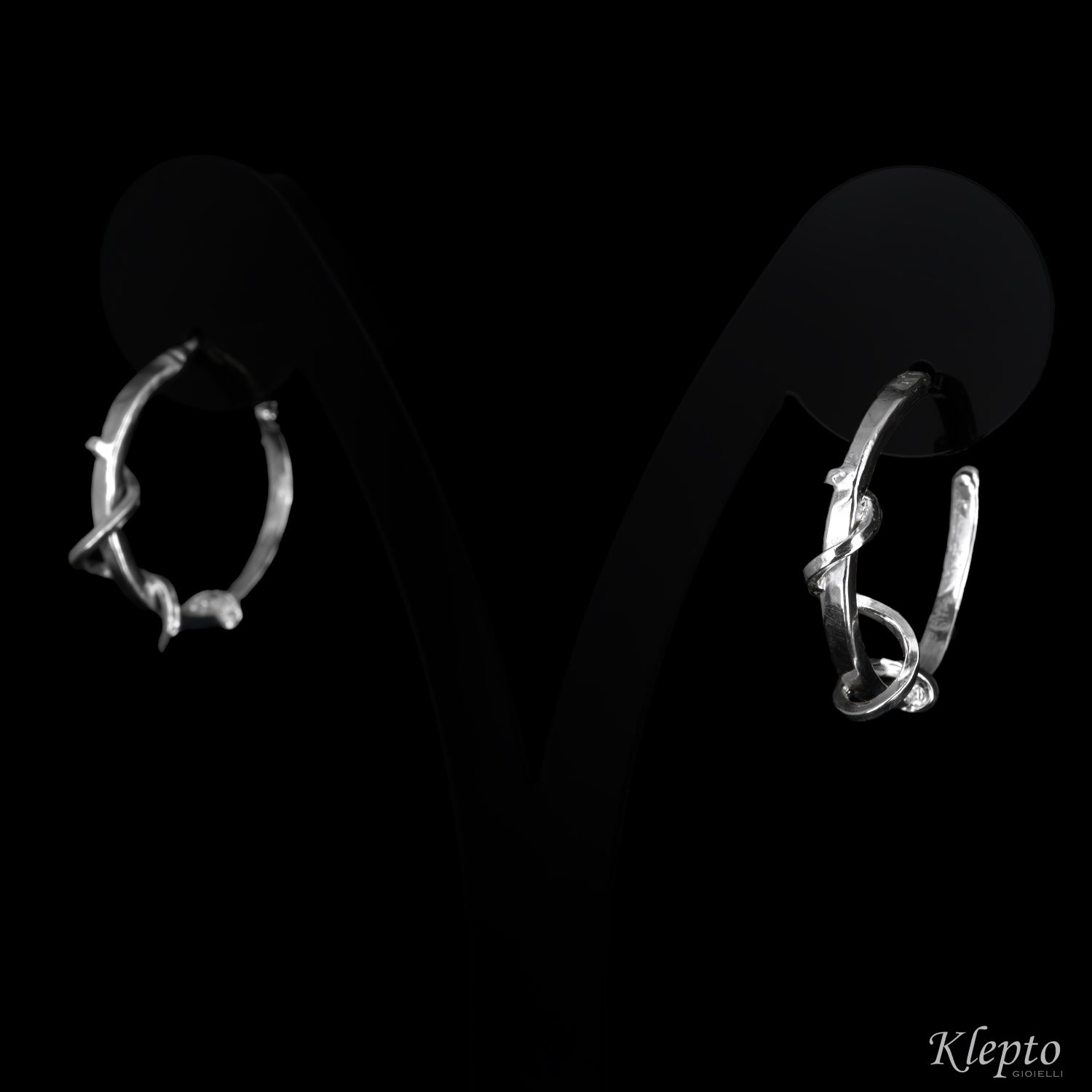 Orecchini in Argento Silnova® a cerchio