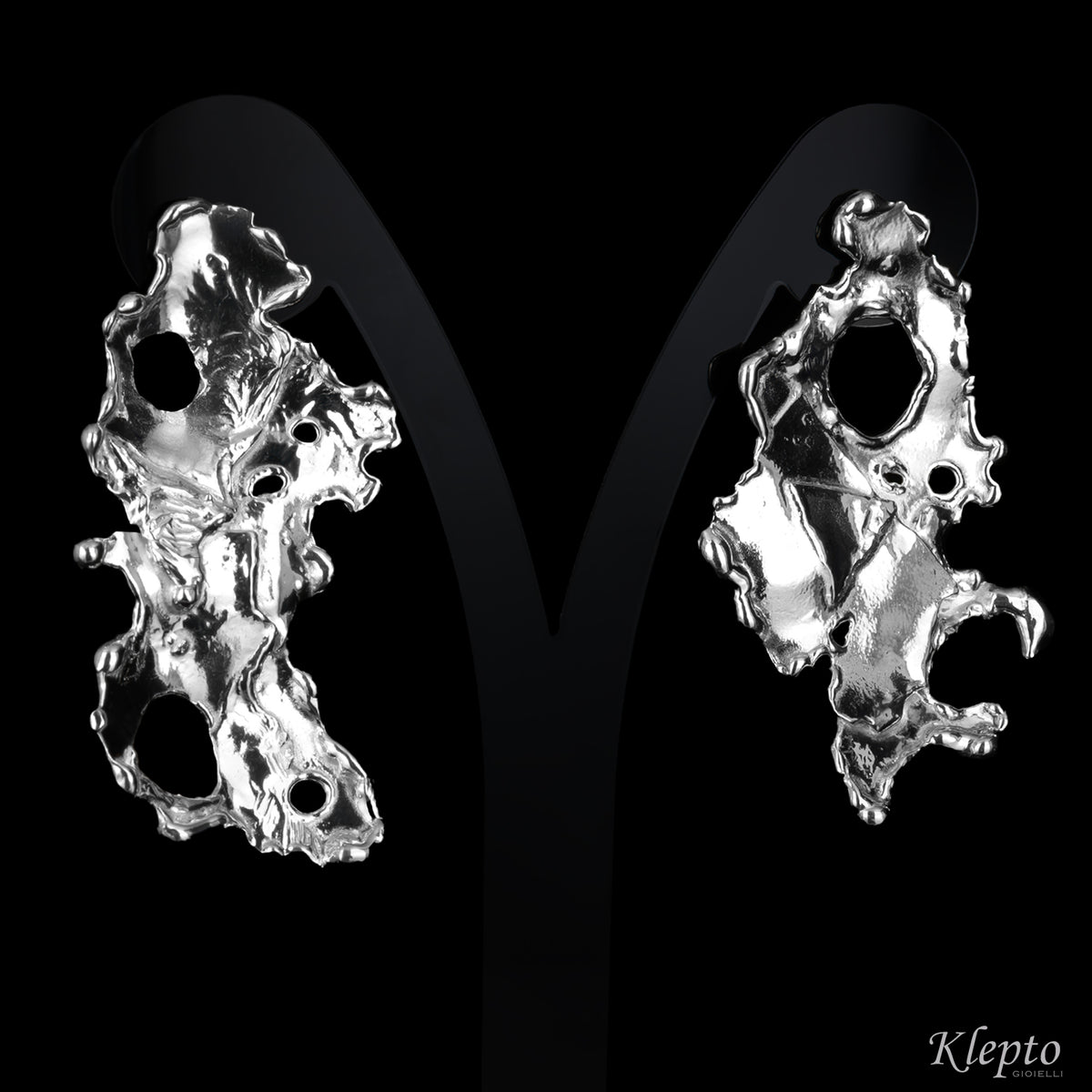 Orecchini in Argento Silnova® fusi a fiamma