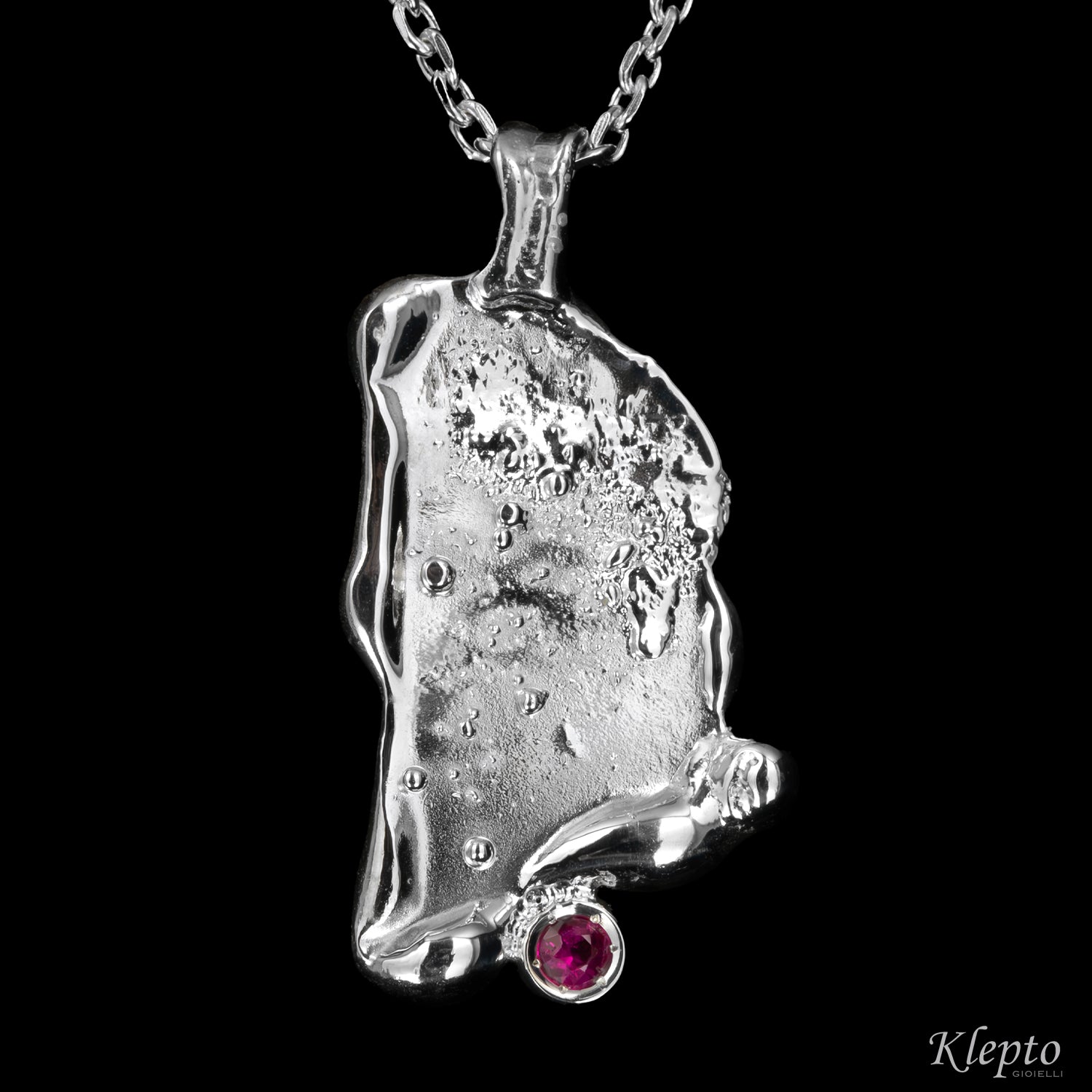 Pendente in Argento Silnova® "Oasi" con pietre preziose