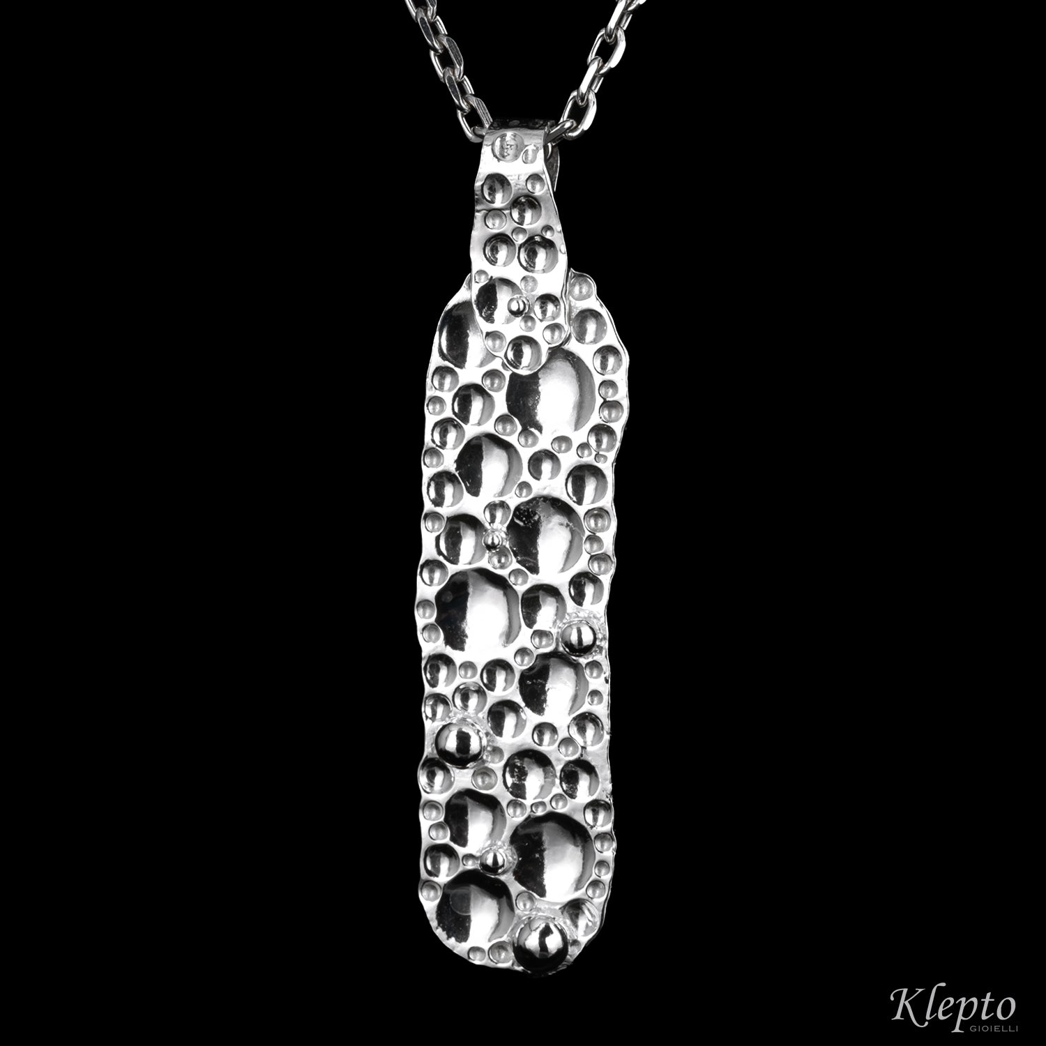 Pendente in Argento Silnova® martellato