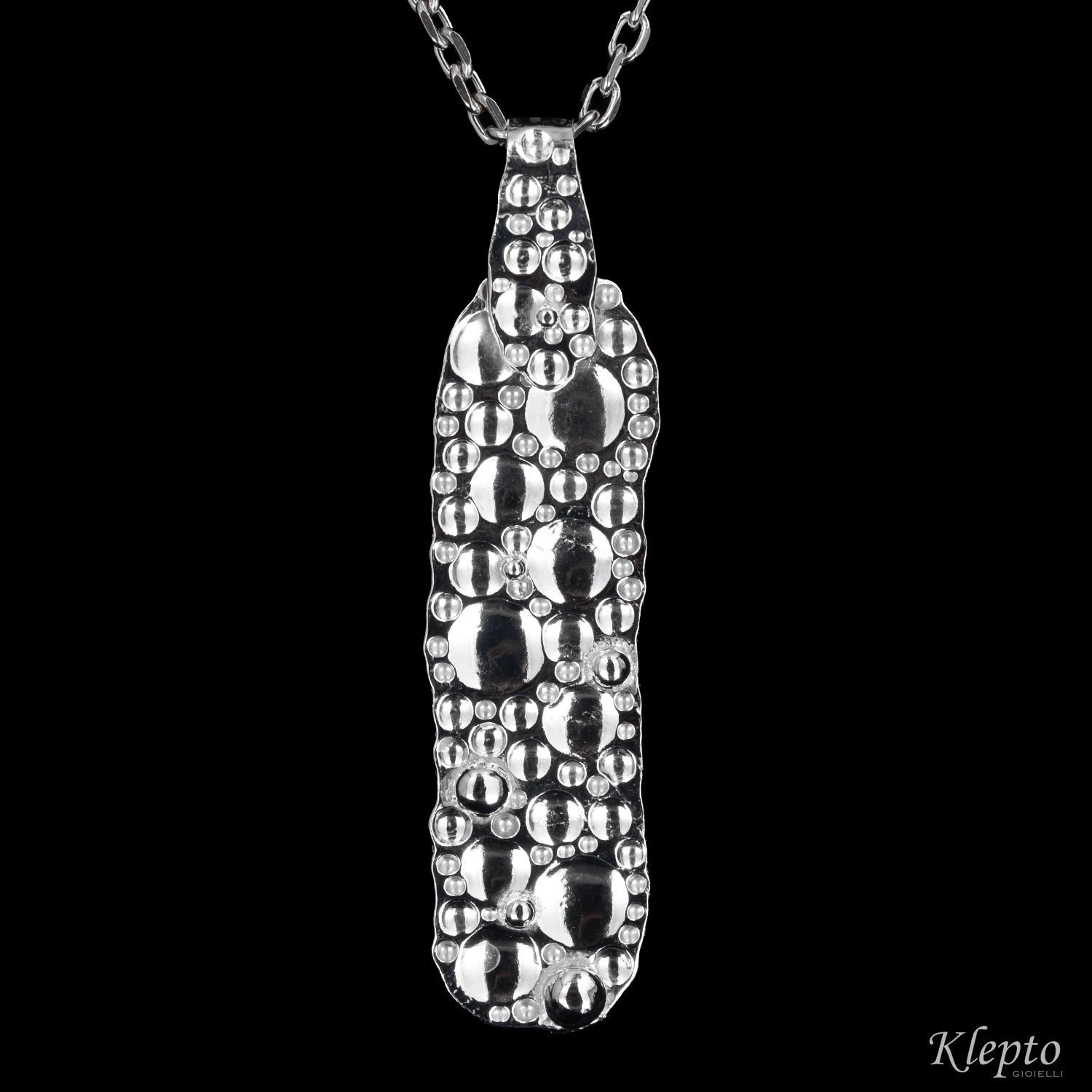 Pendente in Argento Silnova® martellato