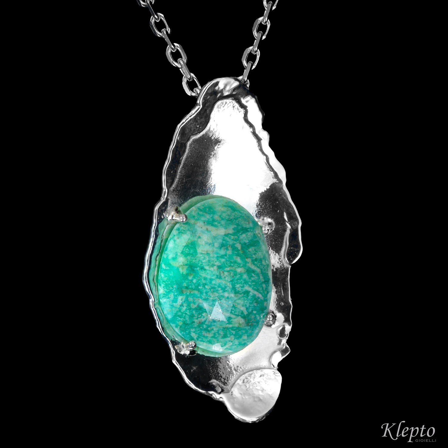 Pendente in Argento Silnova® con Amazzonite