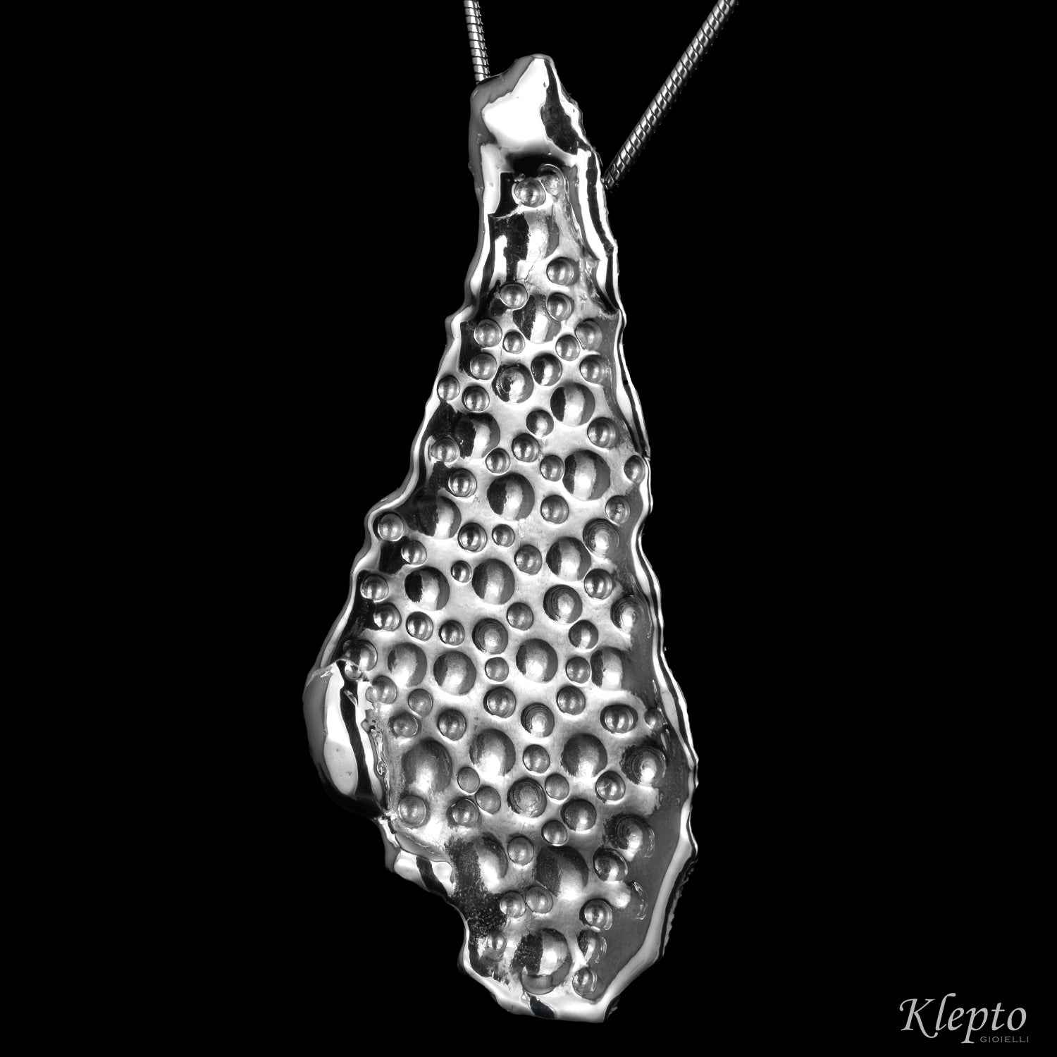 Pendente in Argento Silnova® martellato