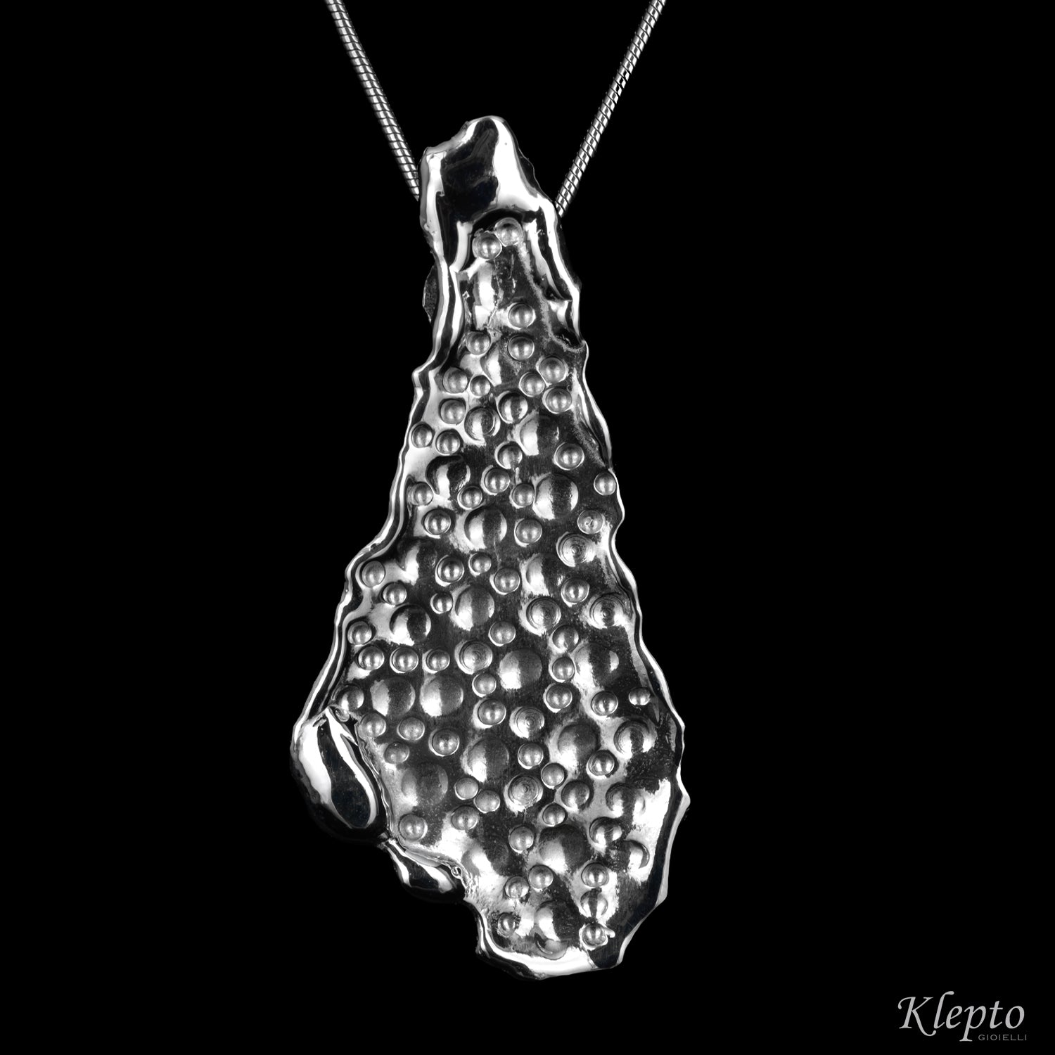 Pendente in Argento Silnova® martellato