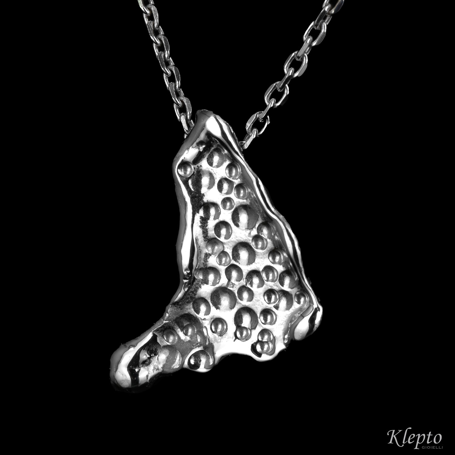 Pendente in Argento Silnova® martellato