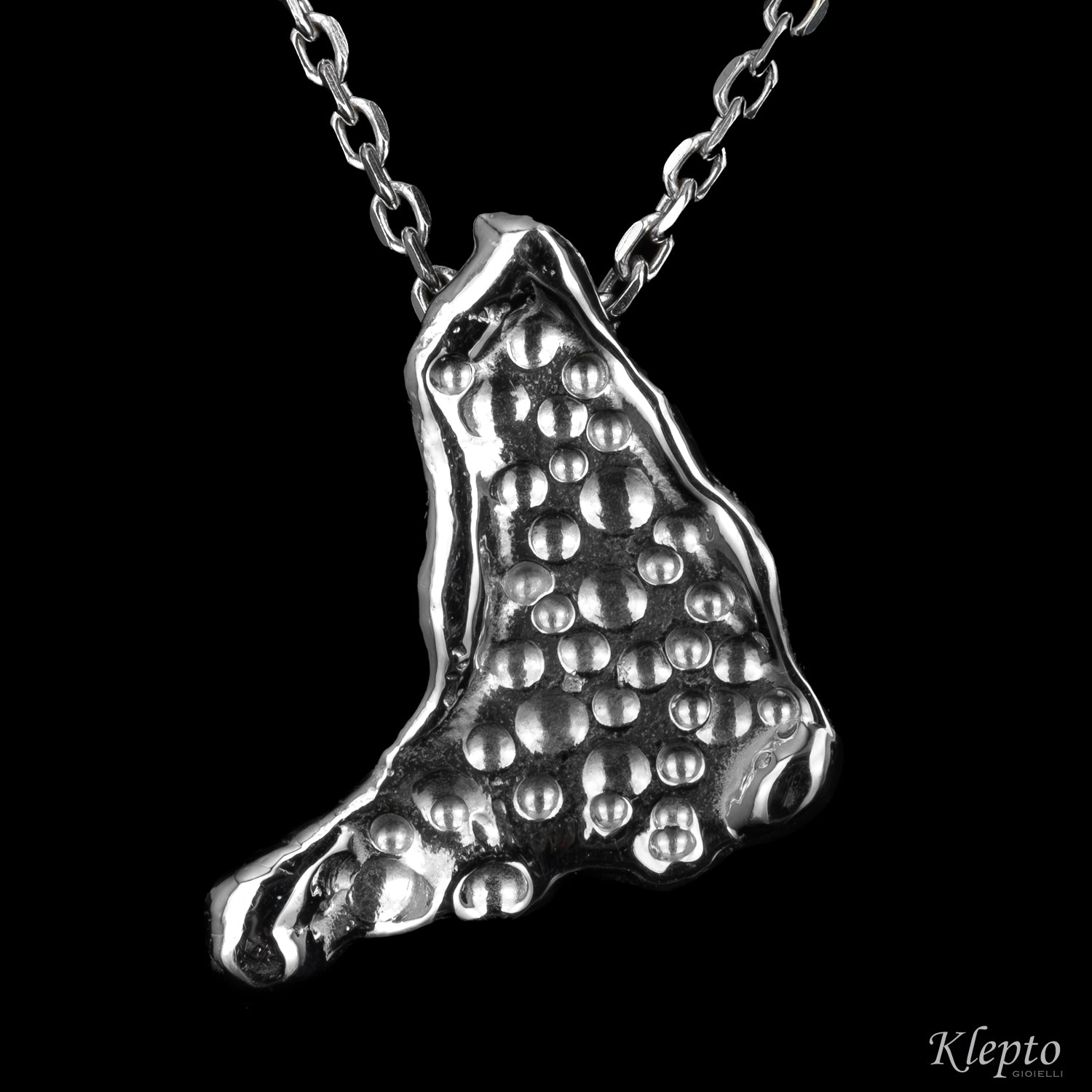 Pendente in Argento Silnova® martellato