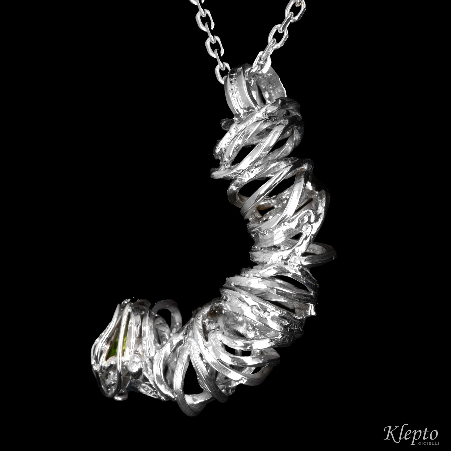 Pendente in Argento Silnova® con Peridoto