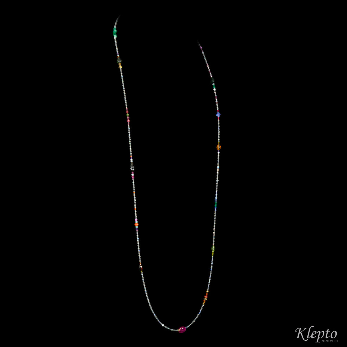 Collana Rainbow lunga