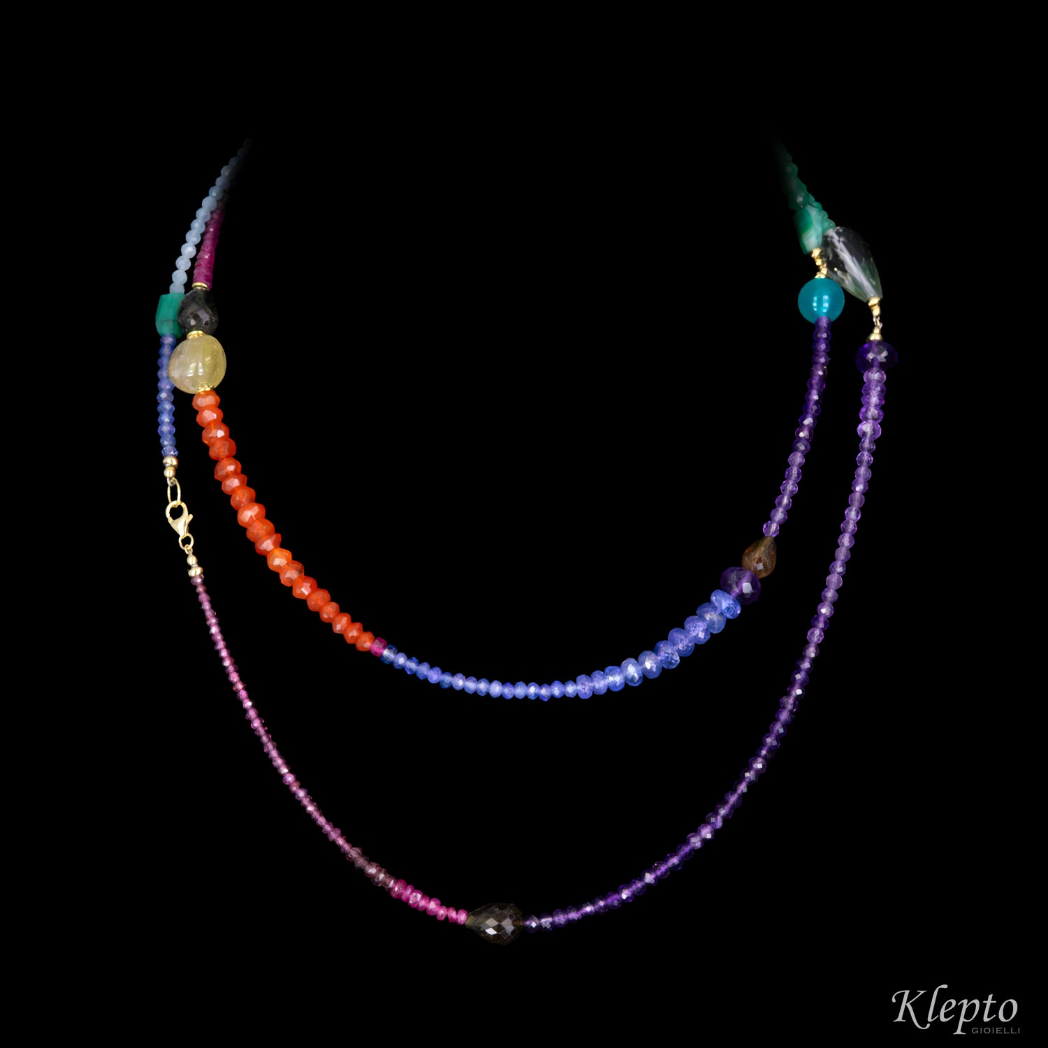 Collana Rainbow lunga