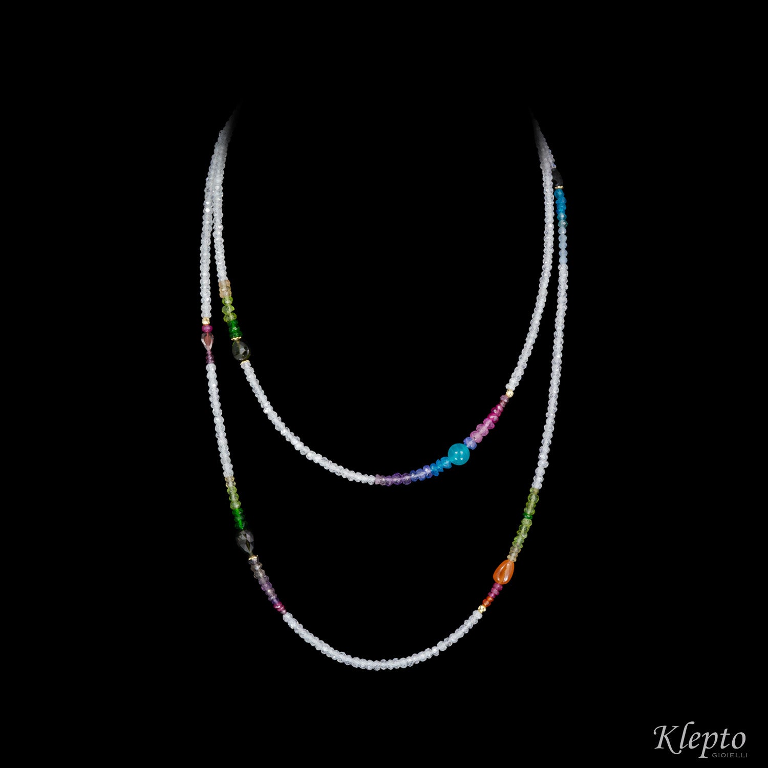 Collana Rainbow lunga