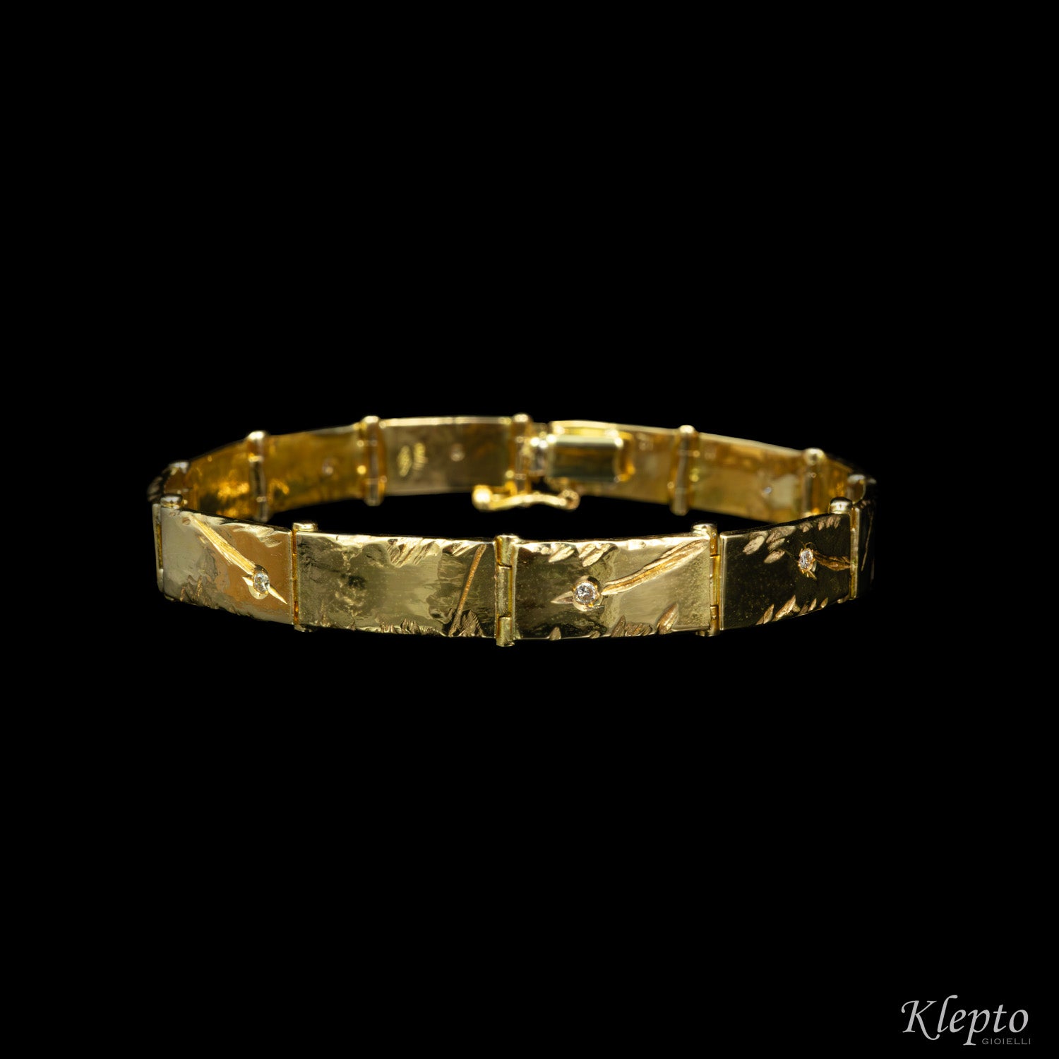 Bracciale in oro giallo con Diamanti