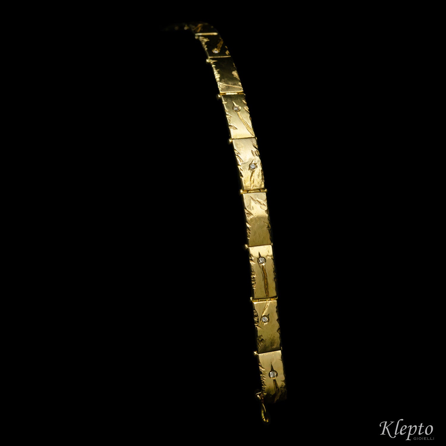 Bracciale in oro giallo con Diamanti