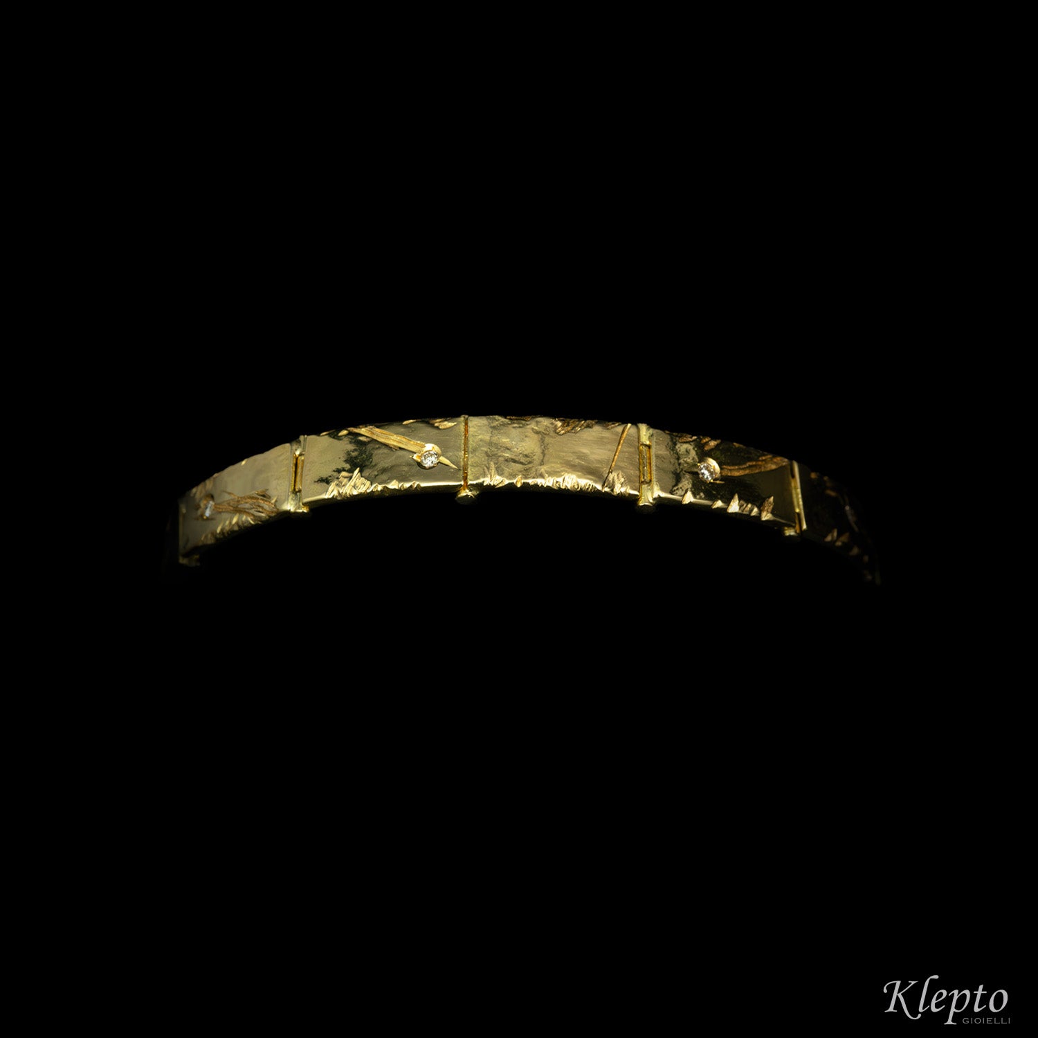 Bracciale in oro giallo con Diamanti