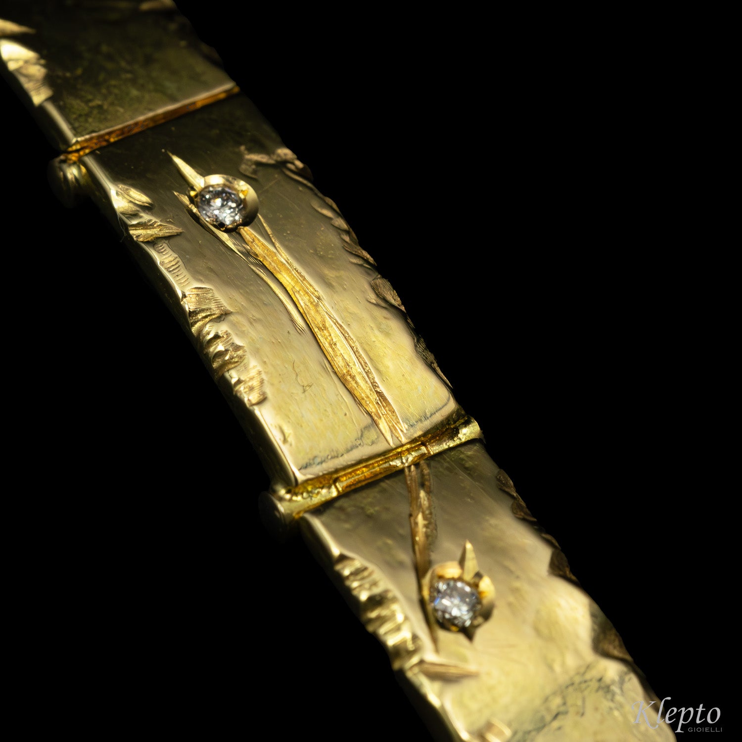 Bracciale in oro giallo con Diamanti