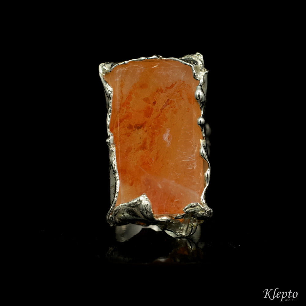 Anello in Argento Silnova® e Agata