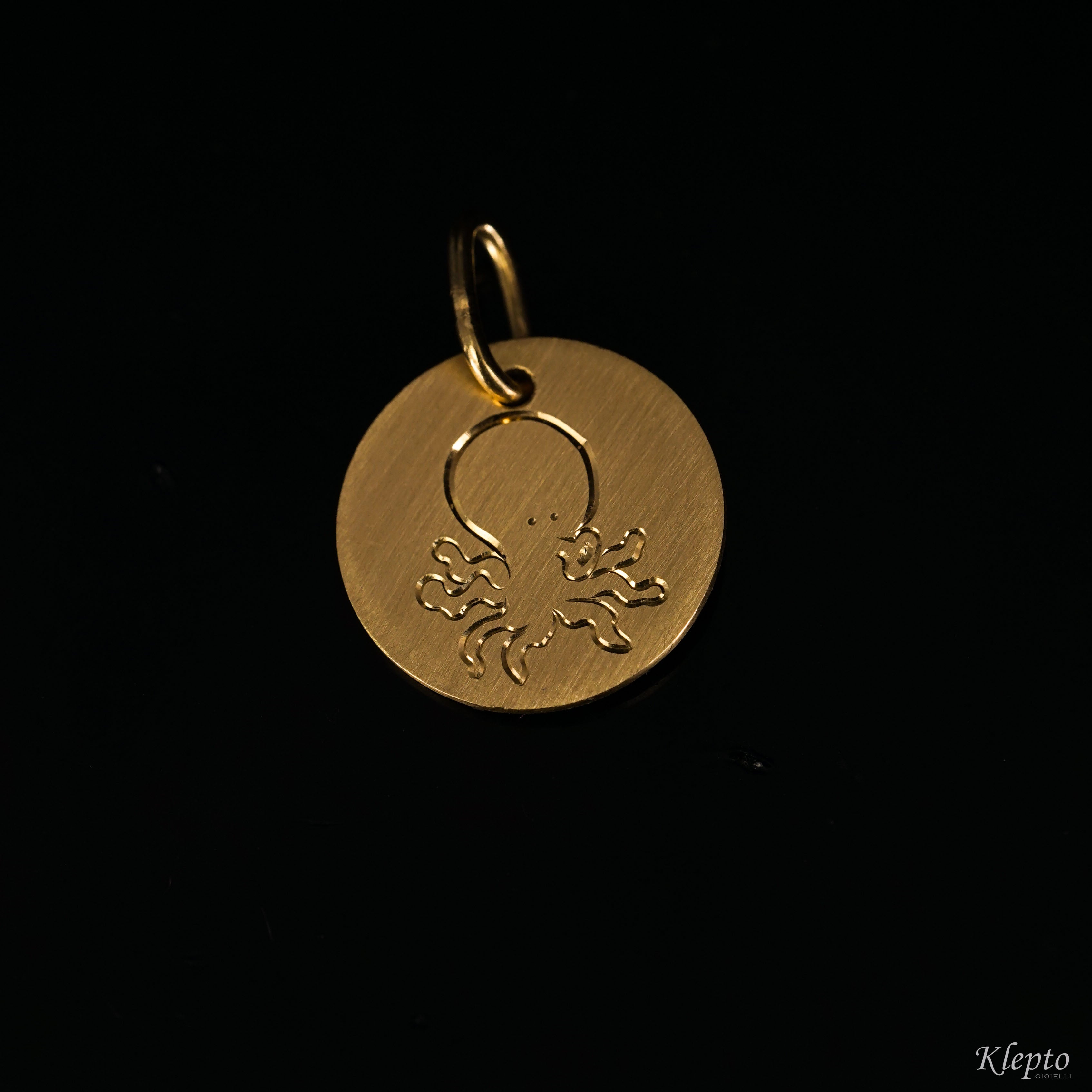 Medaglia in oro giallo 18 kt