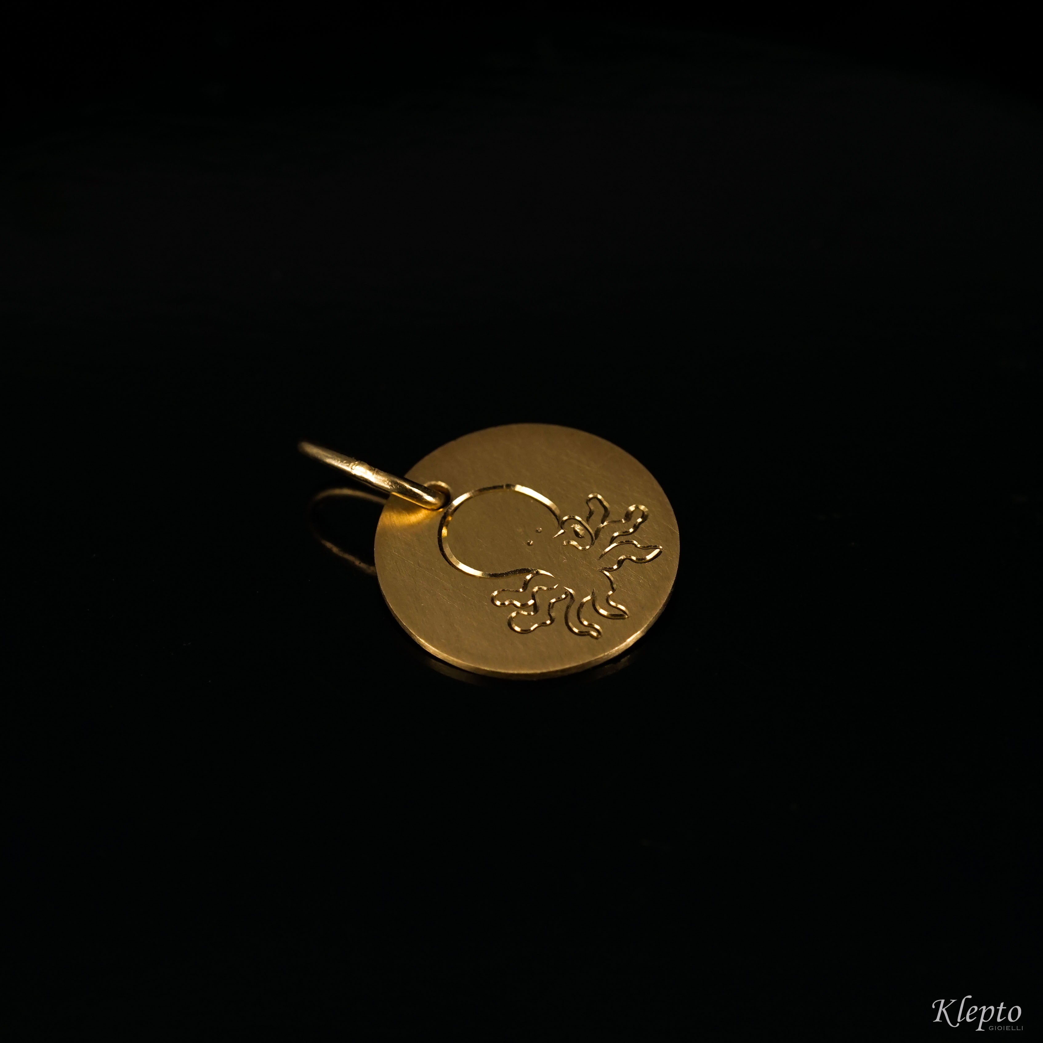 Medaglia in oro giallo 18 kt