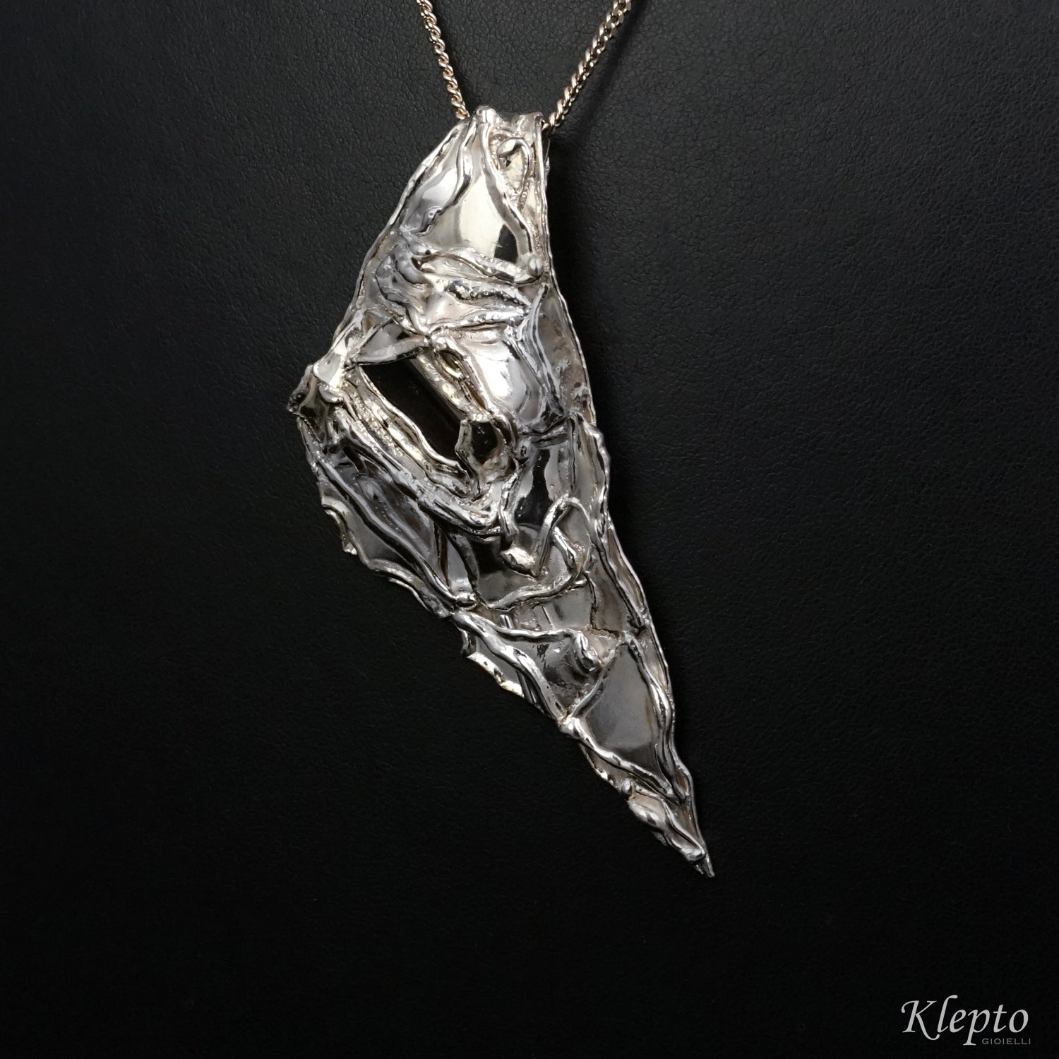 Pendente in Argento Silnova® grande con Iolite