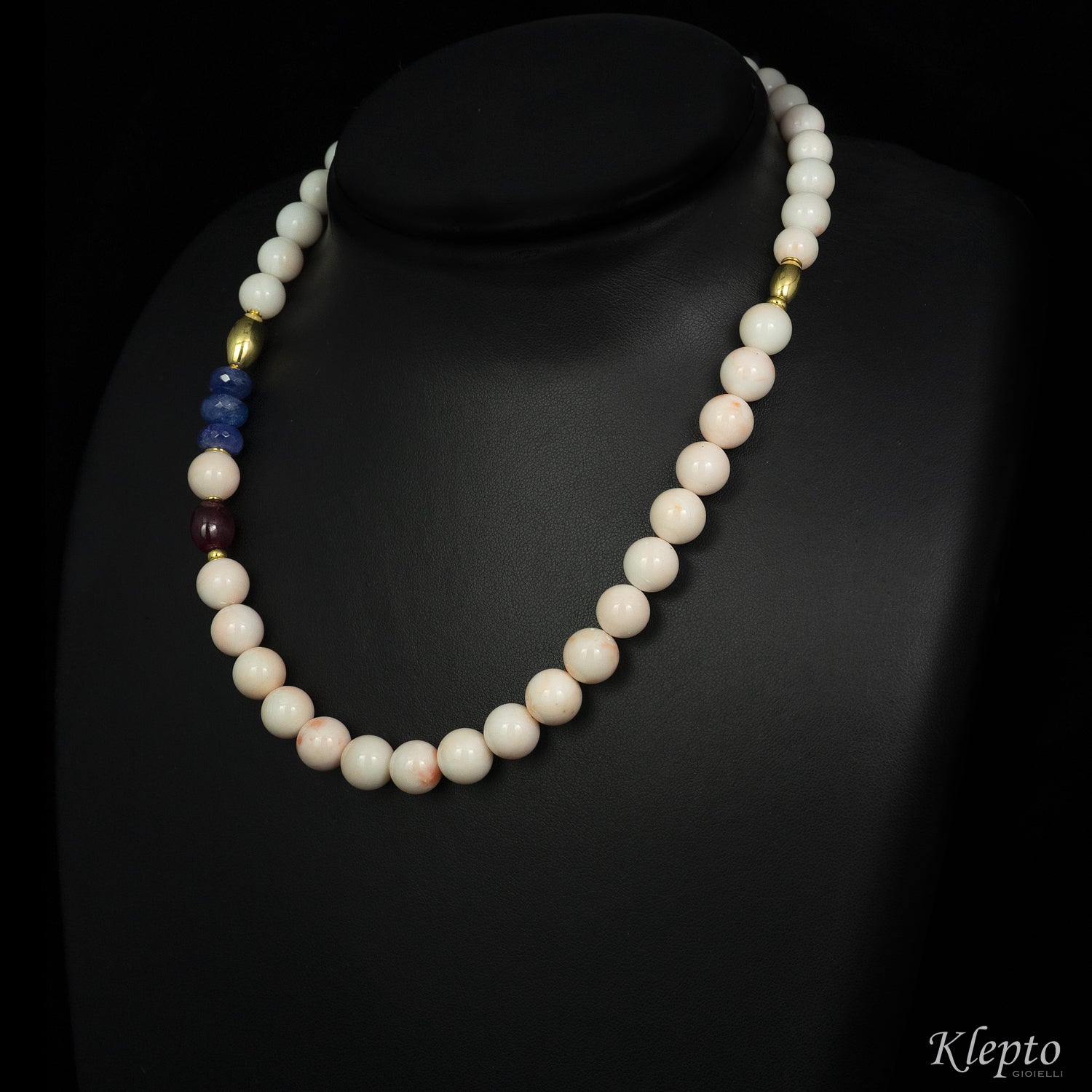Collana girocollo con Corallo rosa